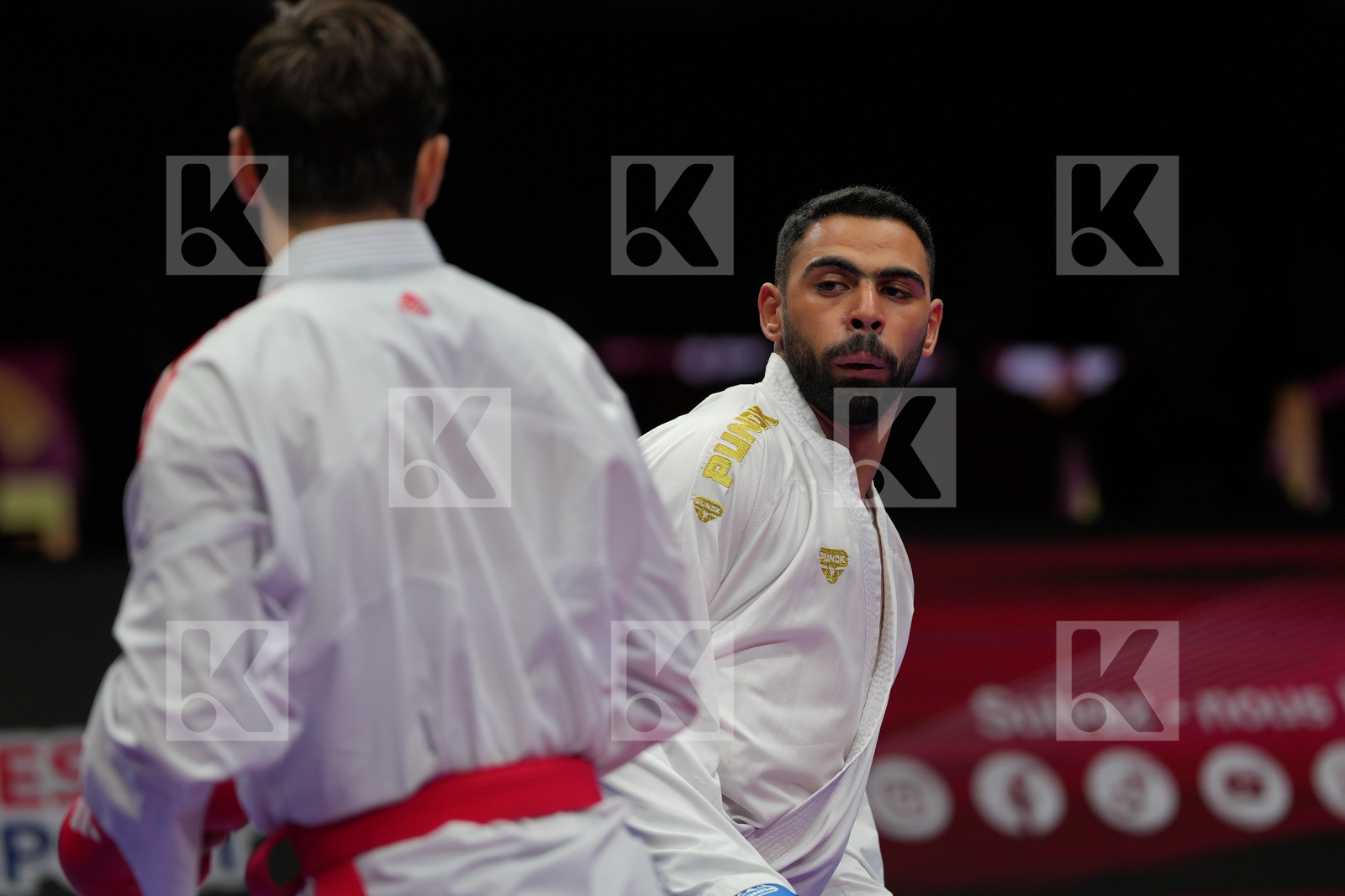 AVANZINI MATTEO (ITALY) vs MAHMOUD TAHA_TAREK (EGYPT) in Male Kumite 84+ Kg - Final Bout