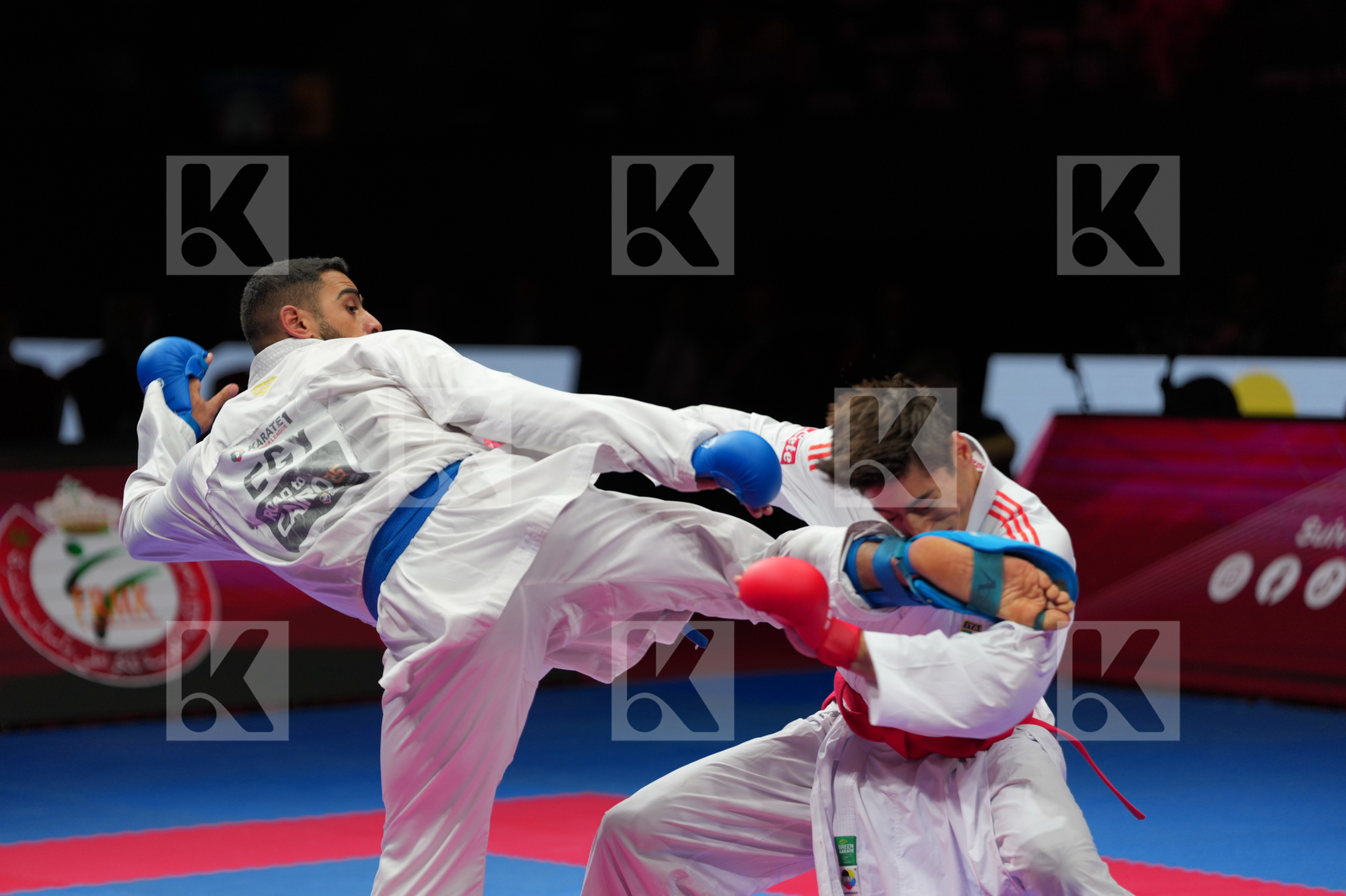 AVANZINI MATTEO (ITALY) vs MAHMOUD TAHA_TAREK (EGYPT) in Male Kumite 84+ Kg - Final Bout