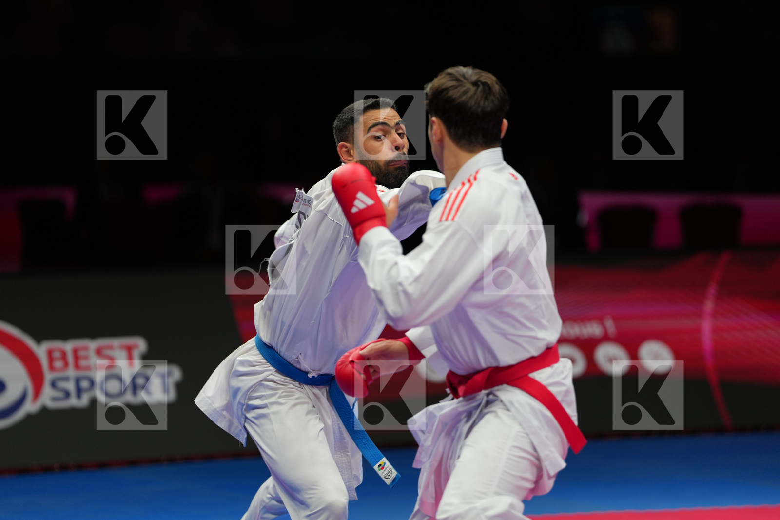 AVANZINI MATTEO (ITALY) vs MAHMOUD TAHA_TAREK (EGYPT) in Male Kumite 84+ Kg - Final Bout