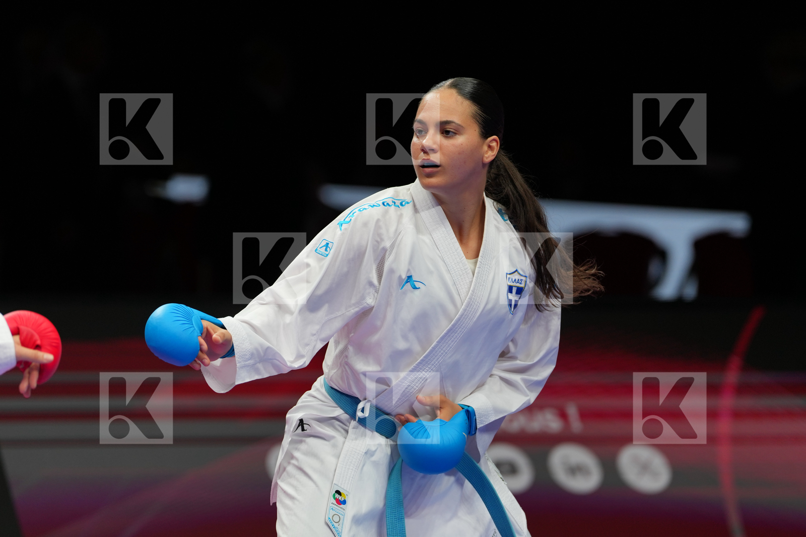 KNEER JOHANNA (GERMANY) vs KYDONAKI KYRIAKI (GREECE) in Female Kumite 68+ Kg - Bronze Bout