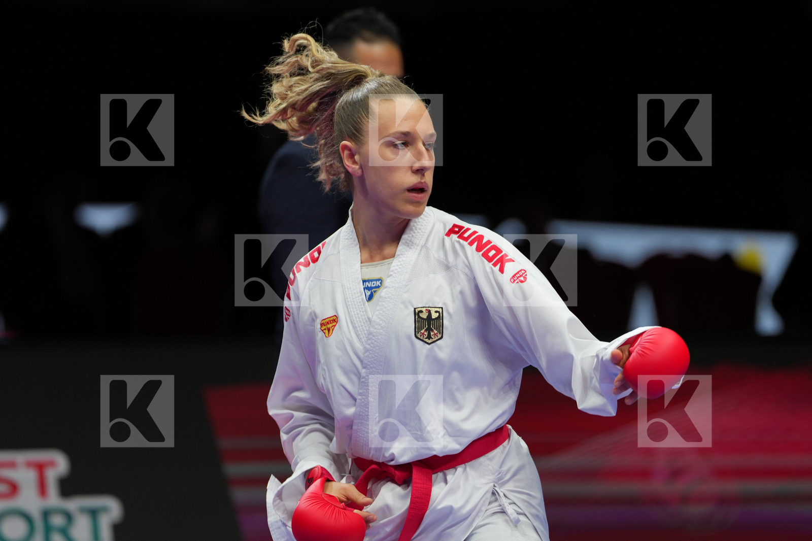 KNEER JOHANNA (GERMANY) vs KYDONAKI KYRIAKI (GREECE) in Female Kumite 68+ Kg - Bronze Bout