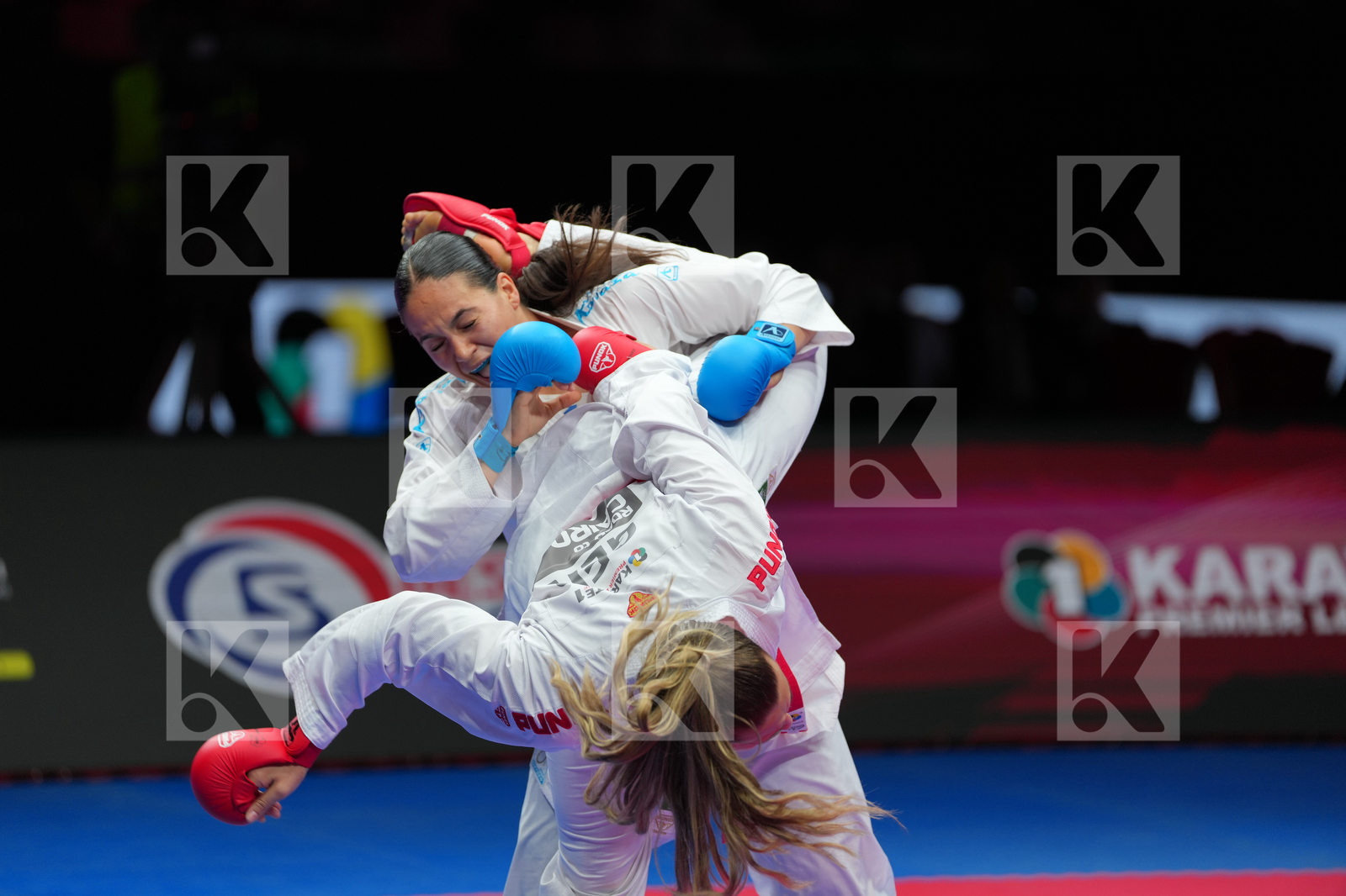 KNEER JOHANNA (GERMANY) vs KYDONAKI KYRIAKI (GREECE) in Female Kumite 68+ Kg - Bronze Bout