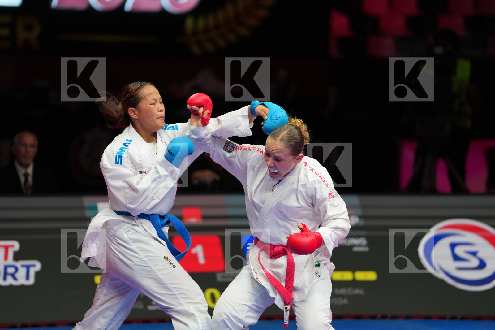 PEA CLEMENCE (FRANCE) vs GURUNG ARIKA (NEPAL) in Female Kumite 68+ Kg - Bronze Bout