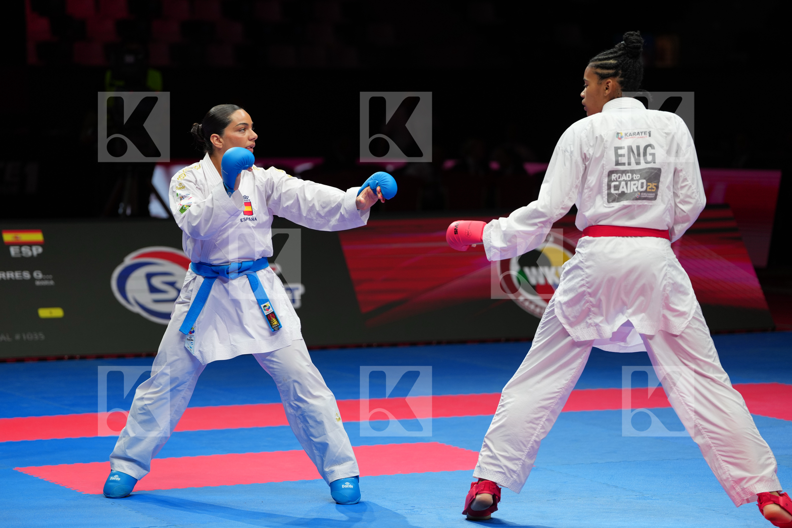 WALTERS ROCHELLE (ENGLAND) vs TORRES_GARCIA MARIA (SPAIN) in Female Kumite 68+ Kg - Final Bout