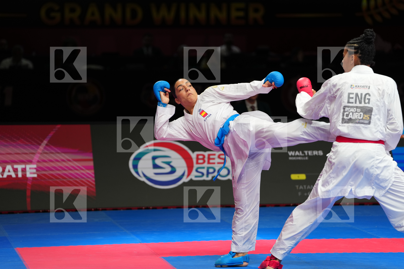 WALTERS ROCHELLE (ENGLAND) vs TORRES_GARCIA MARIA (SPAIN) in Female Kumite 68+ Kg - Final Bout