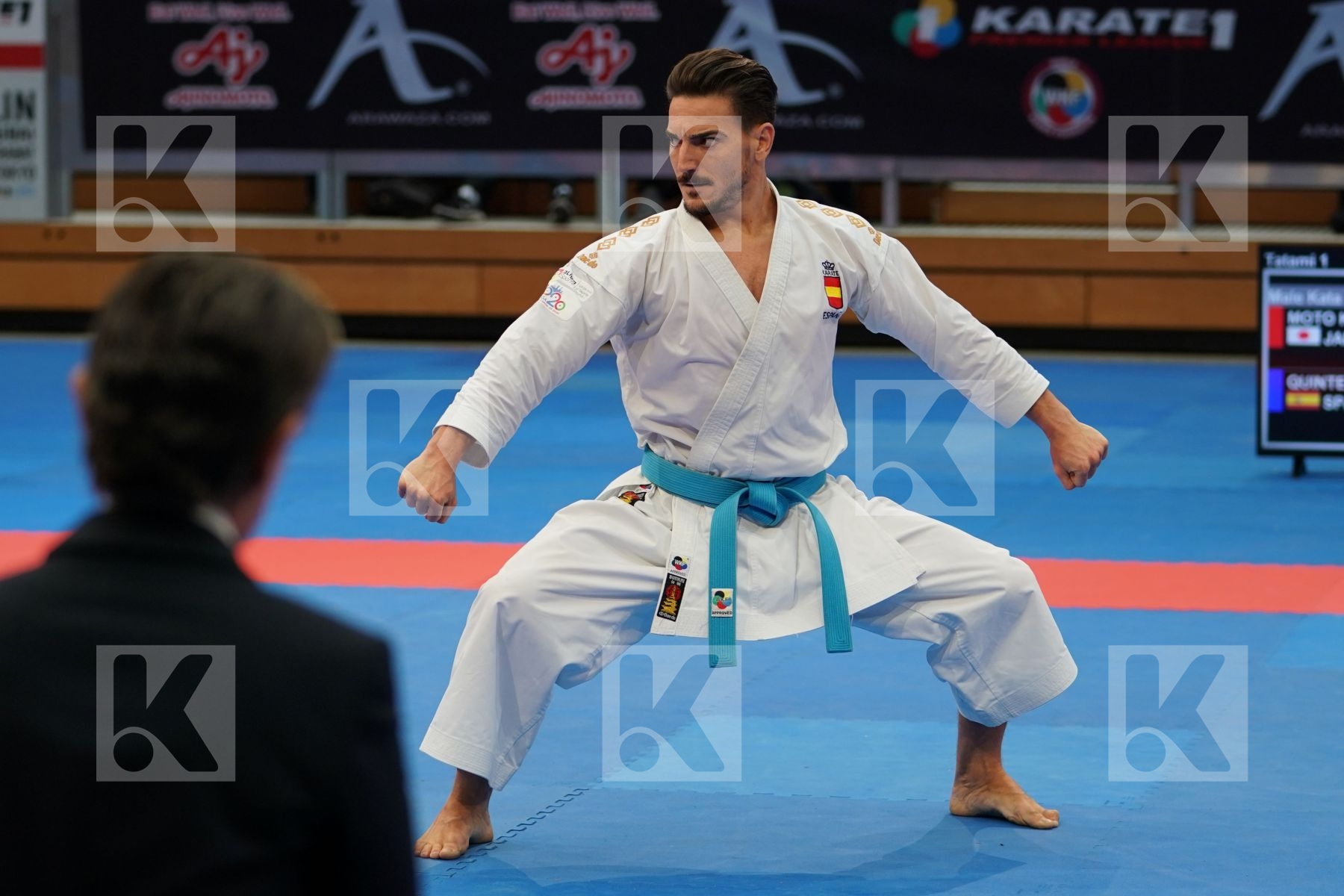 QUINTERO CAPDEVILA DAMIAN HUGO (SPAIN) in Senior Male Kata - Bronze bout
