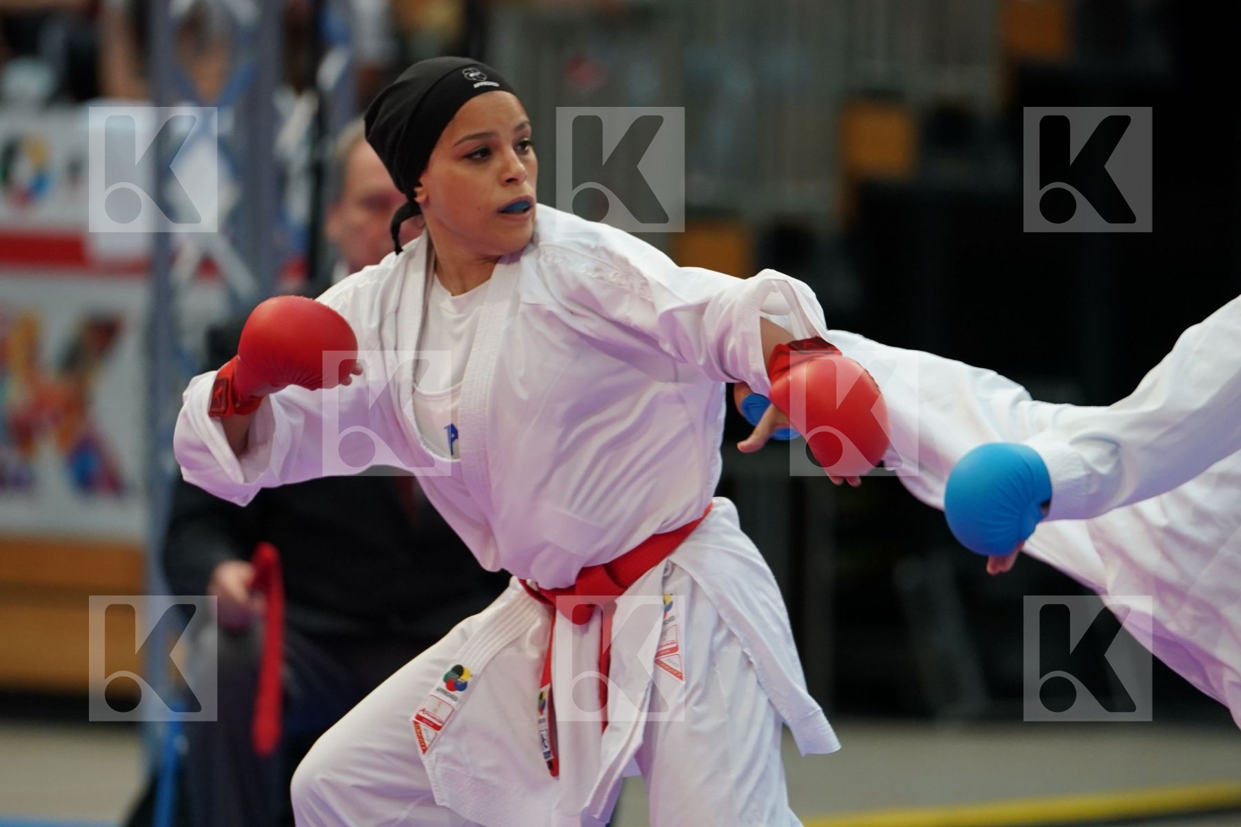 SAYED RADWA (EGYPT) vs HUBRICH SHARA (GERMANY) in Senior Kumite -50 Kg - Bronze bout