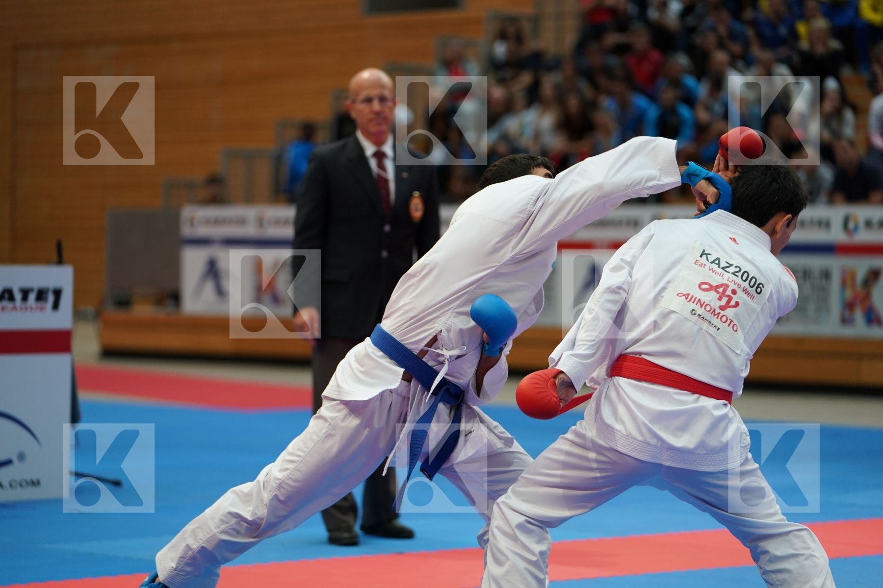 ALPYSBAY KAISAR (KAZAKHSTAN) vs FARZALIYEV FIRDOVSI (AZERBAIJAN) in Senior Kumite -60 Kg - Bronze bout