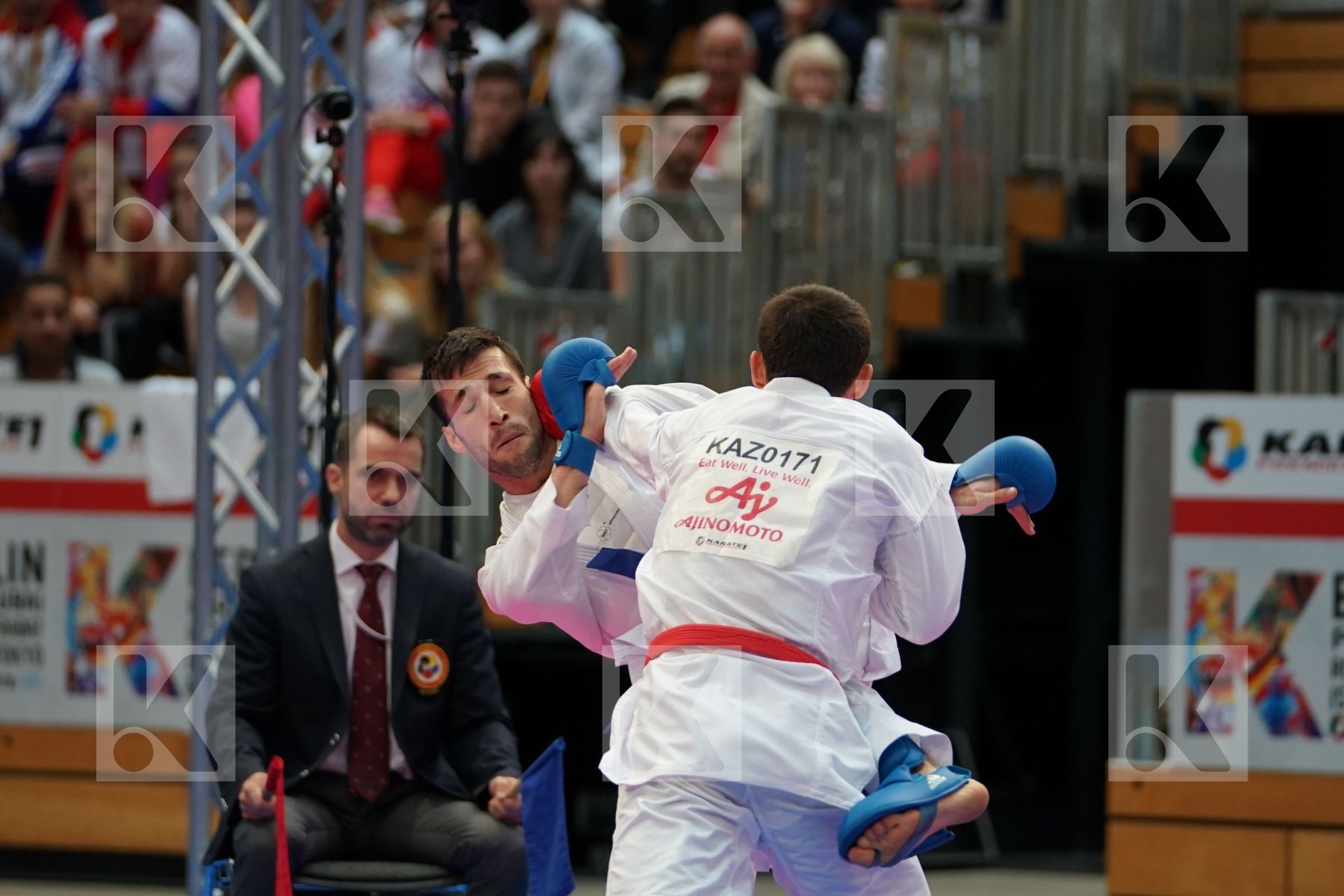 ASSADILOV DARKHAN (KAZAKHSTAN) vs MEHDIZADEH AMIR (IRAN) in Senior Kumite -60 Kg - Bronze bout