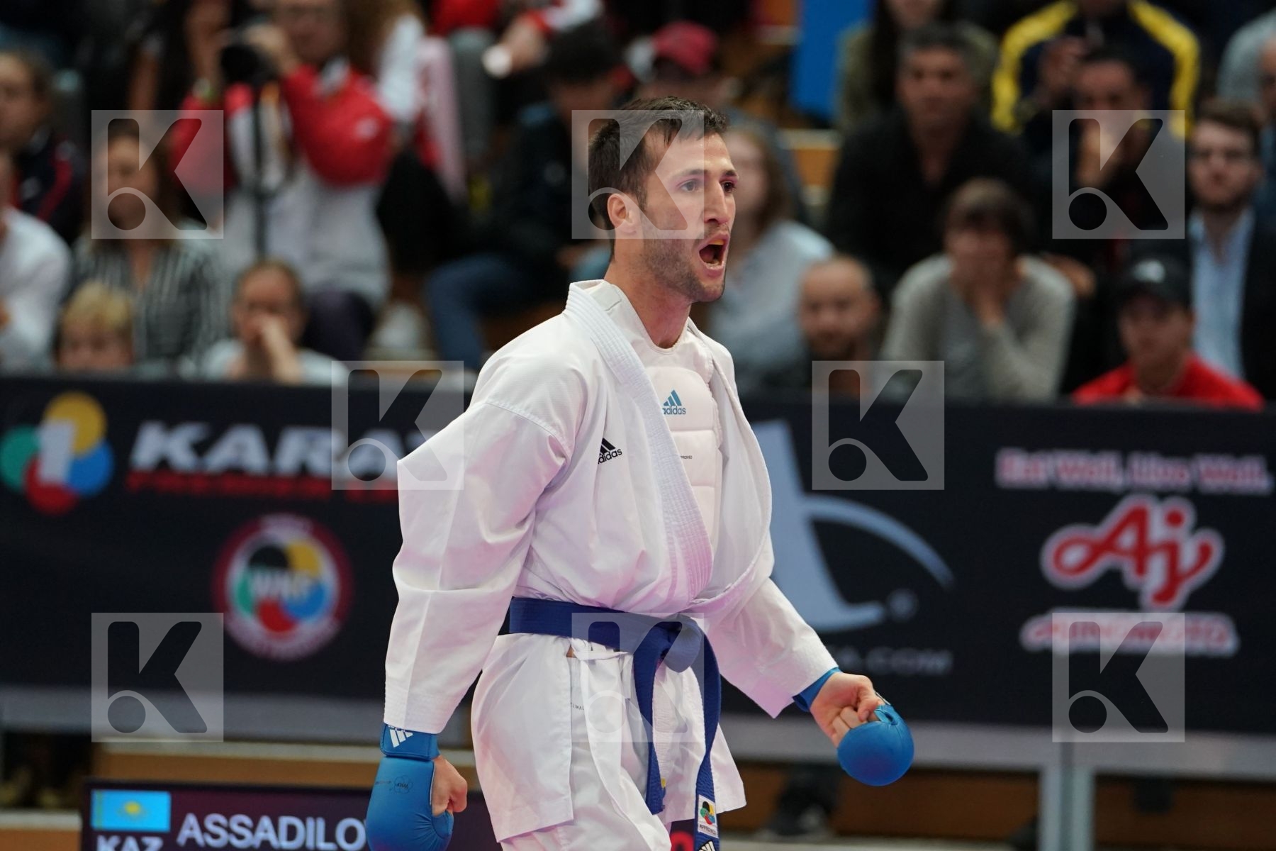 ASSADILOV DARKHAN (KAZAKHSTAN) vs MEHDIZADEH AMIR (IRAN) in Senior Kumite -60 Kg - Bronze bout