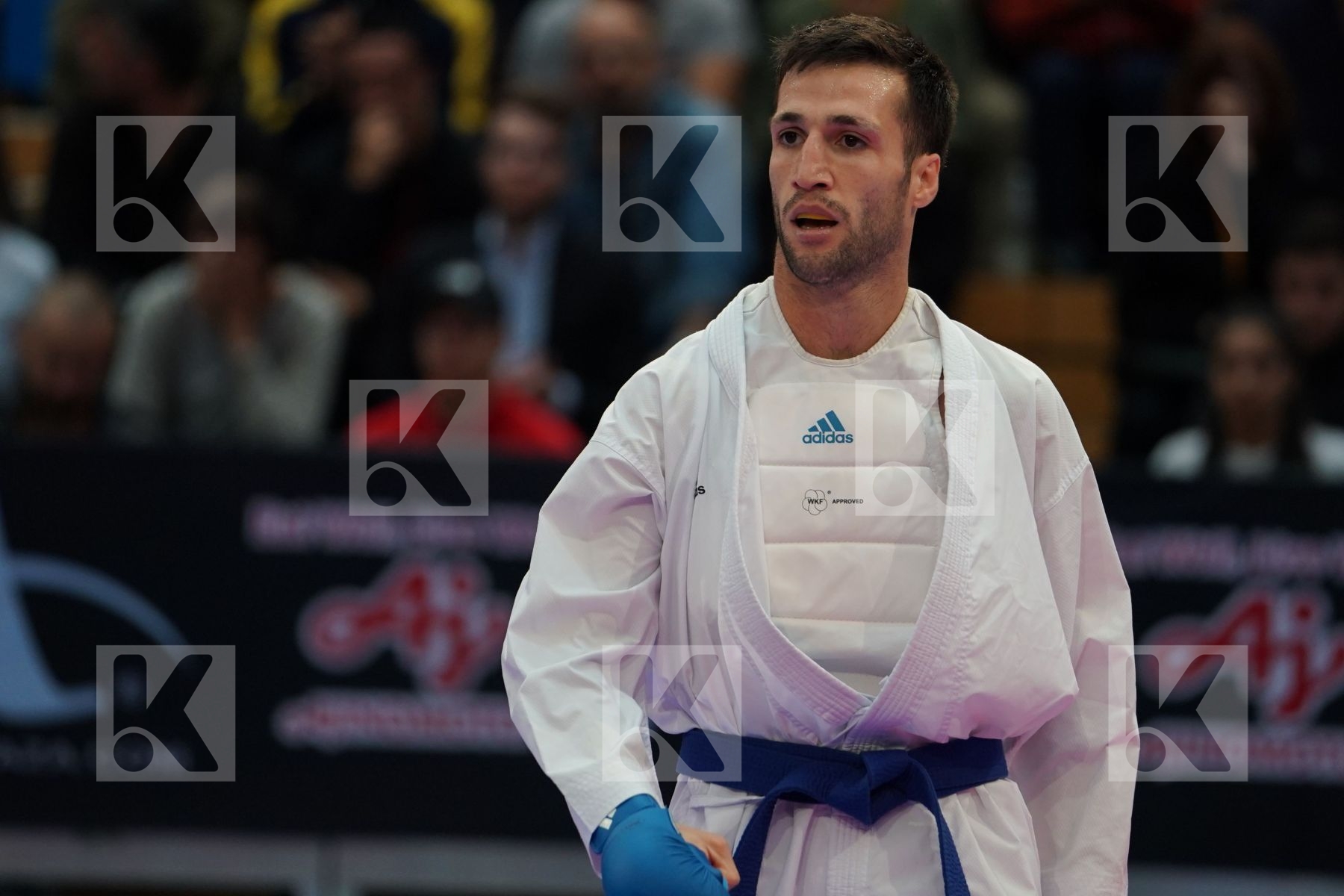ASSADILOV DARKHAN (KAZAKHSTAN) vs MEHDIZADEH AMIR (IRAN) in Senior Kumite -60 Kg - Bronze bout