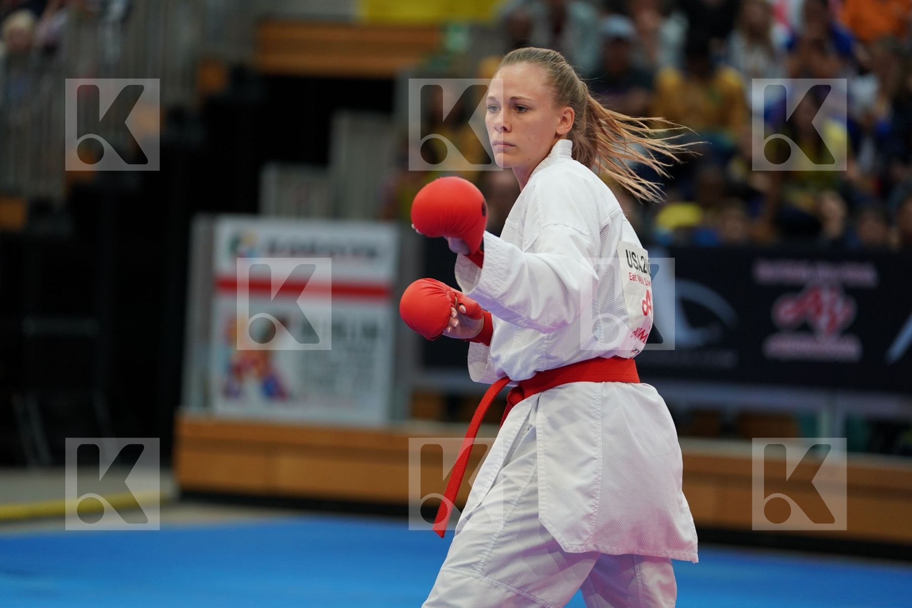 BROWN JENNA (UNITED STATE) vs ATTIA YASSMIN (EGYPT) in Senior Kumite -55 Kg - Bronze bout