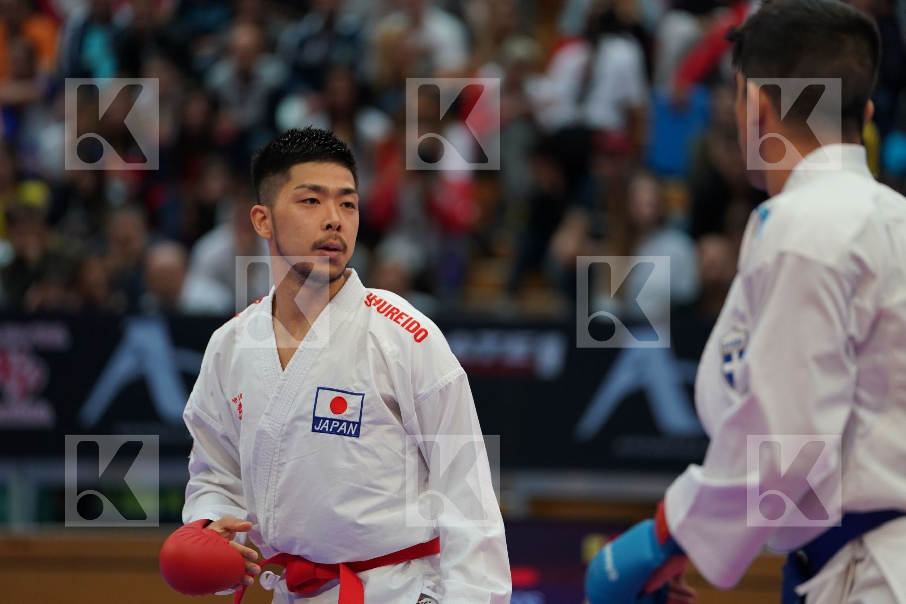 SHINOHARA HIROTO (JAPAN) vs XENOS DIONYSIOS (GREECE) in Senior Kumite -67 Kg - Bronze bout