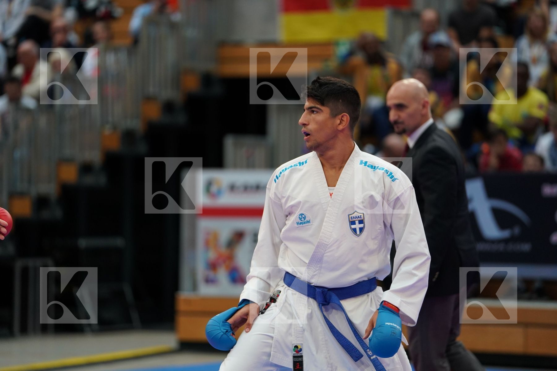 SHINOHARA HIROTO (JAPAN) vs XENOS DIONYSIOS (GREECE) in Senior Kumite -67 Kg - Bronze bout