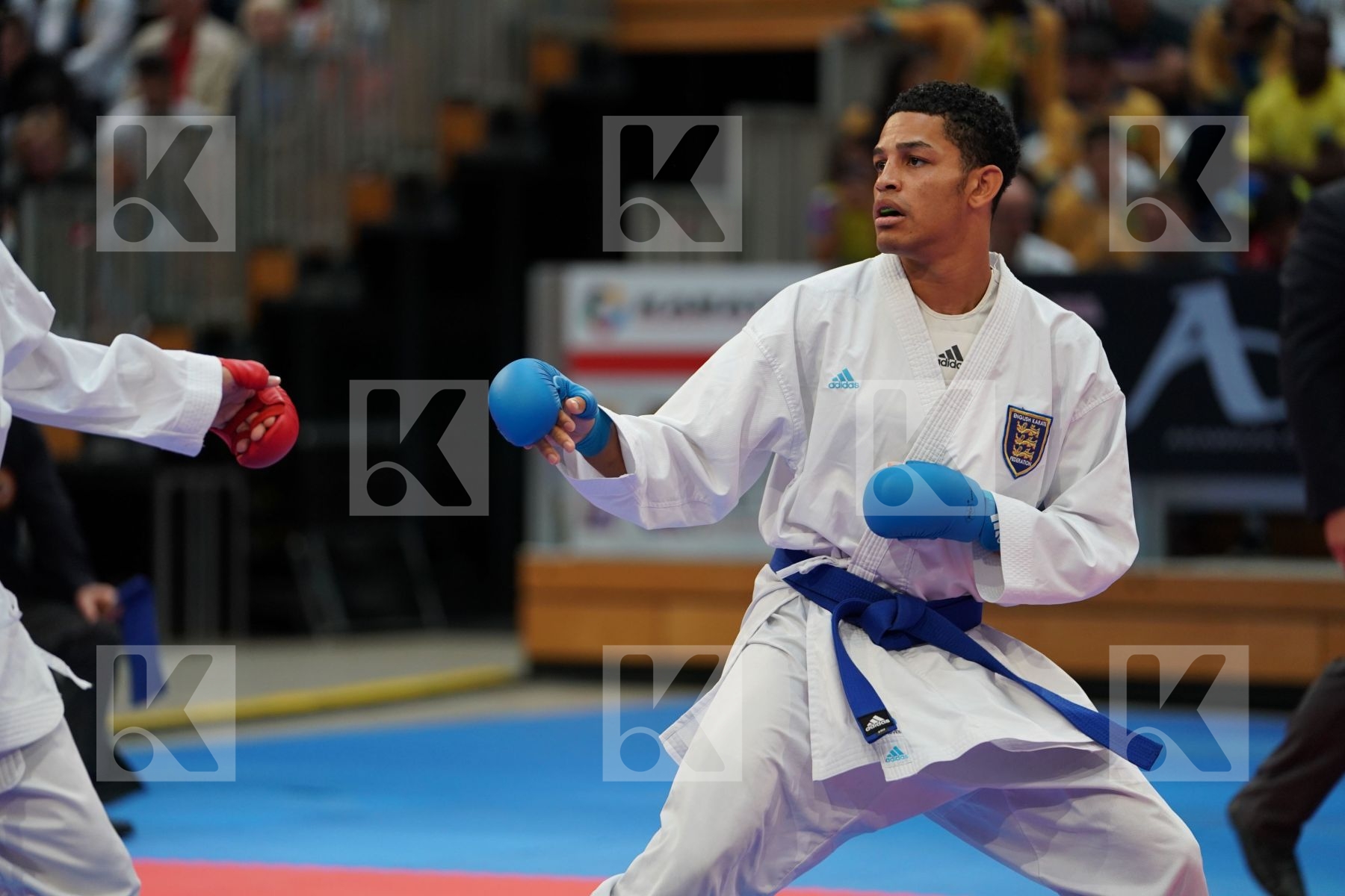 DACOSTA STEVEN (FRANCE) vs THOMAS JORDAN (ENGLAND) in Senior Kumite -67 Kg - Bronze bout