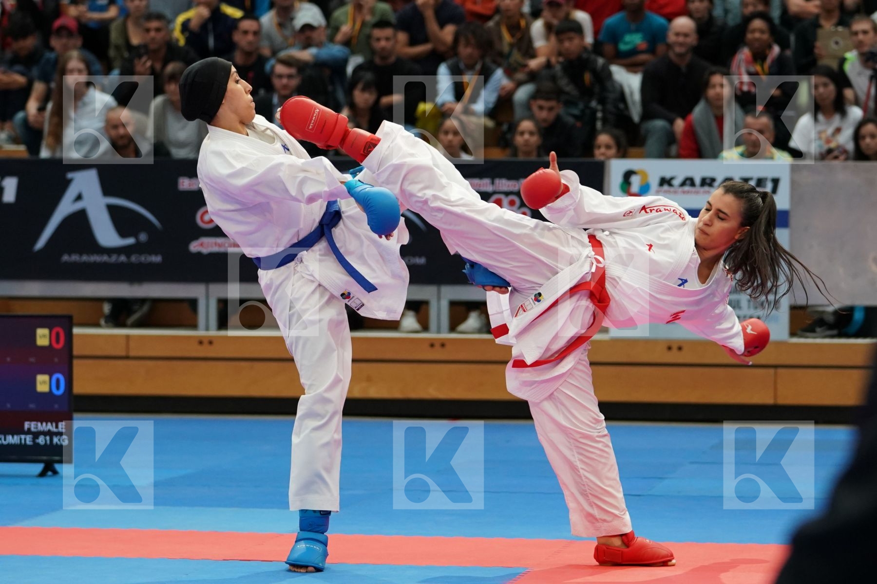 JUMAA HAYA (CANADA) vs LOTFY GIANA (EGYPT) in Senior Kumite Ð 61 Kg - Bronze bout
