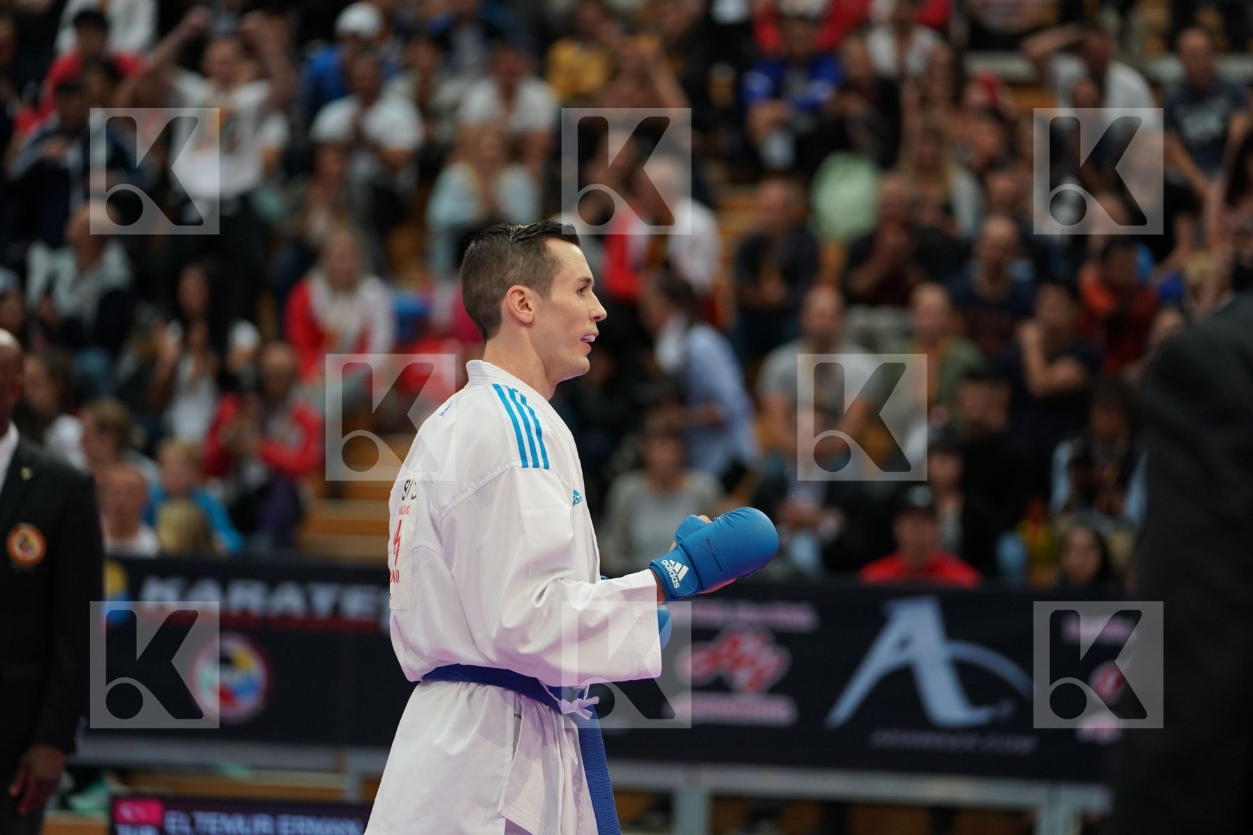 ELTEMUR ERMAN (TURKEY) vs SCOTT THOMAS (UNITED STATE) in Senior Kumite Ð 75 Kg - Bronze bout