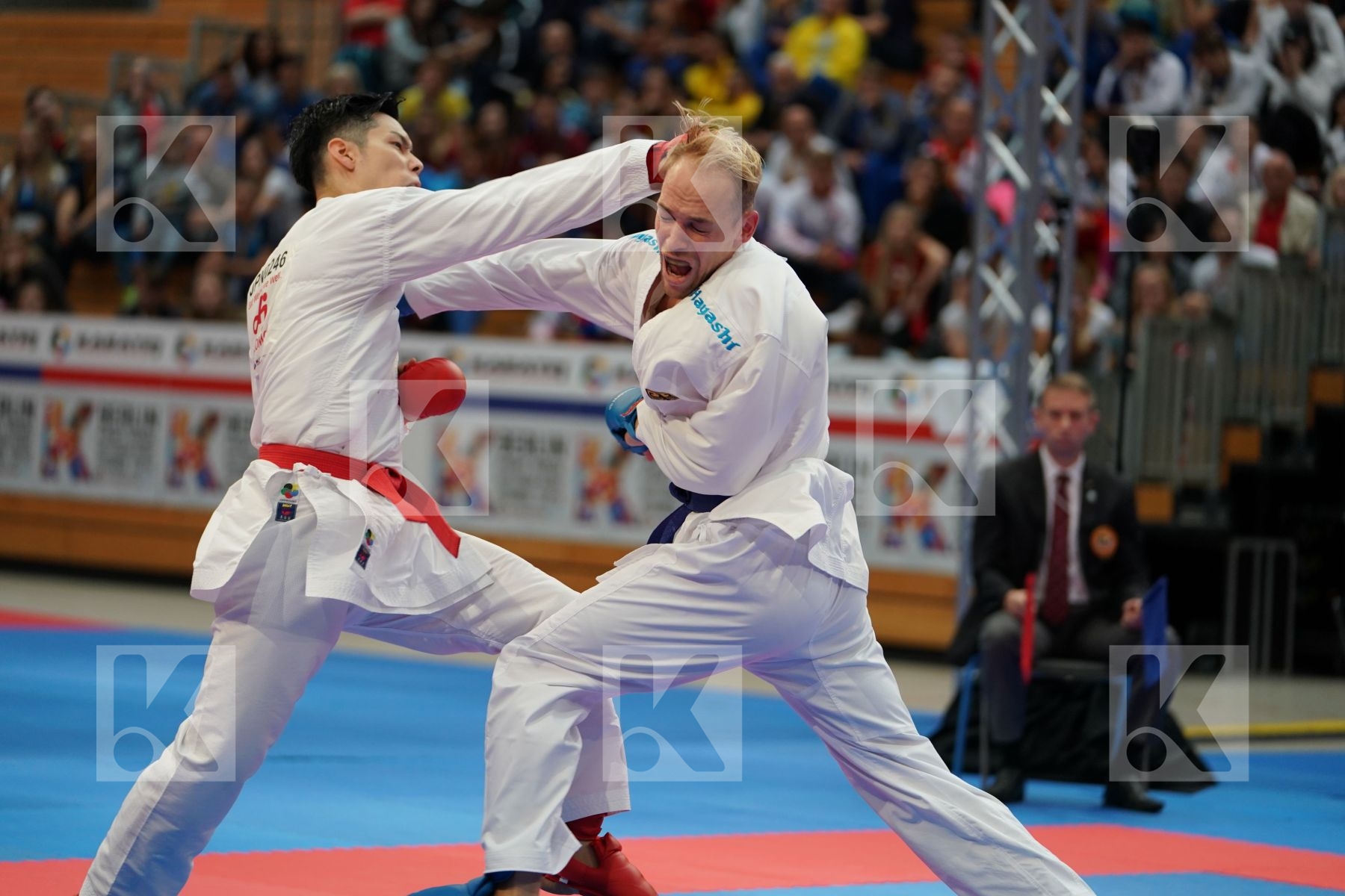NISHIMURA KEN (JAPAN) vs BITSCH NOAH (GERMANY) in Senior Kumite Ð 75 Kg - Bronze bout