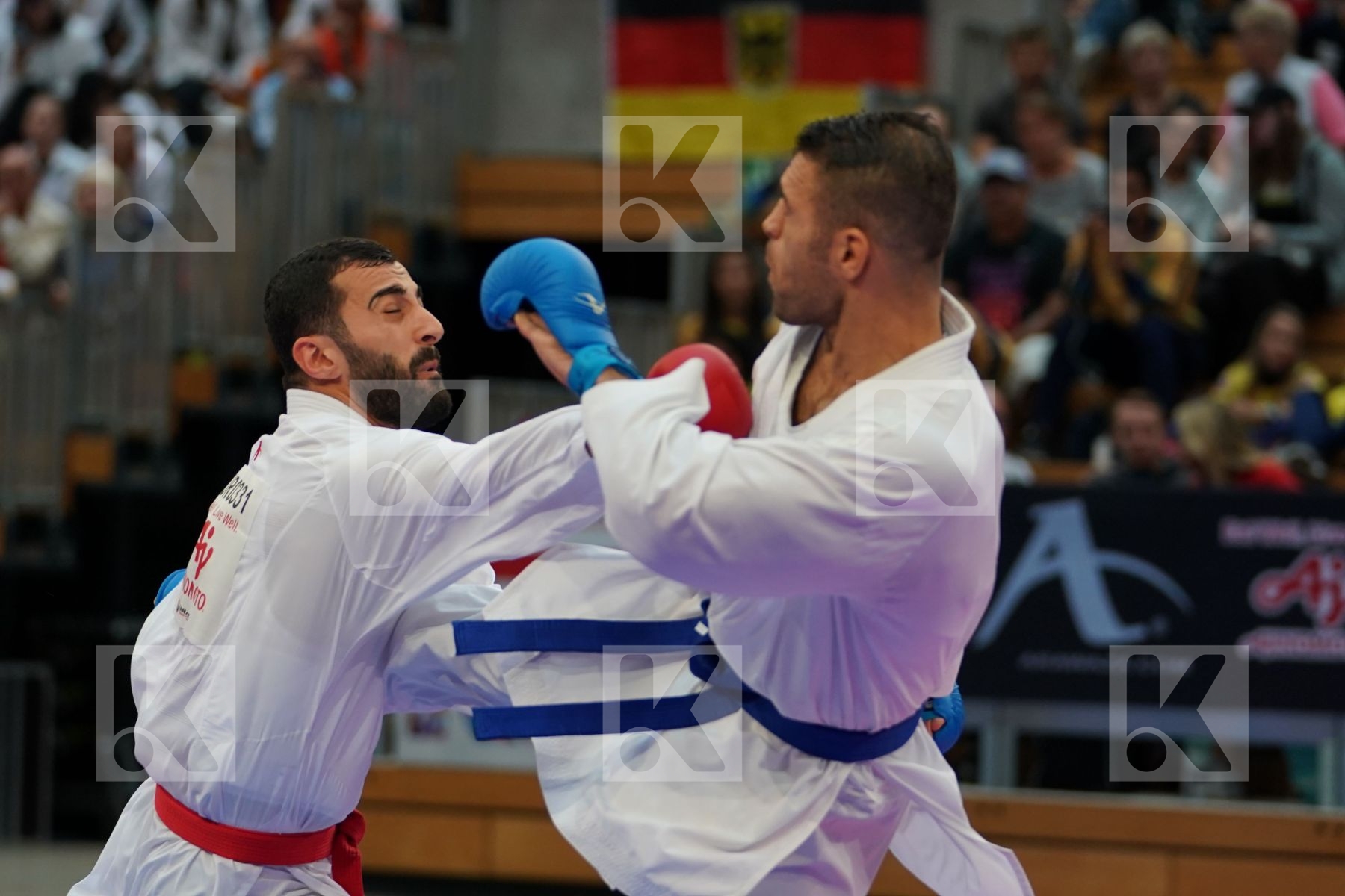 AKTAS UGUR (TURKEY ) vs POORSHAB ZABIOLLAH (IRAN) in Senior Kumite Ð 84 Kg - Bronze bout