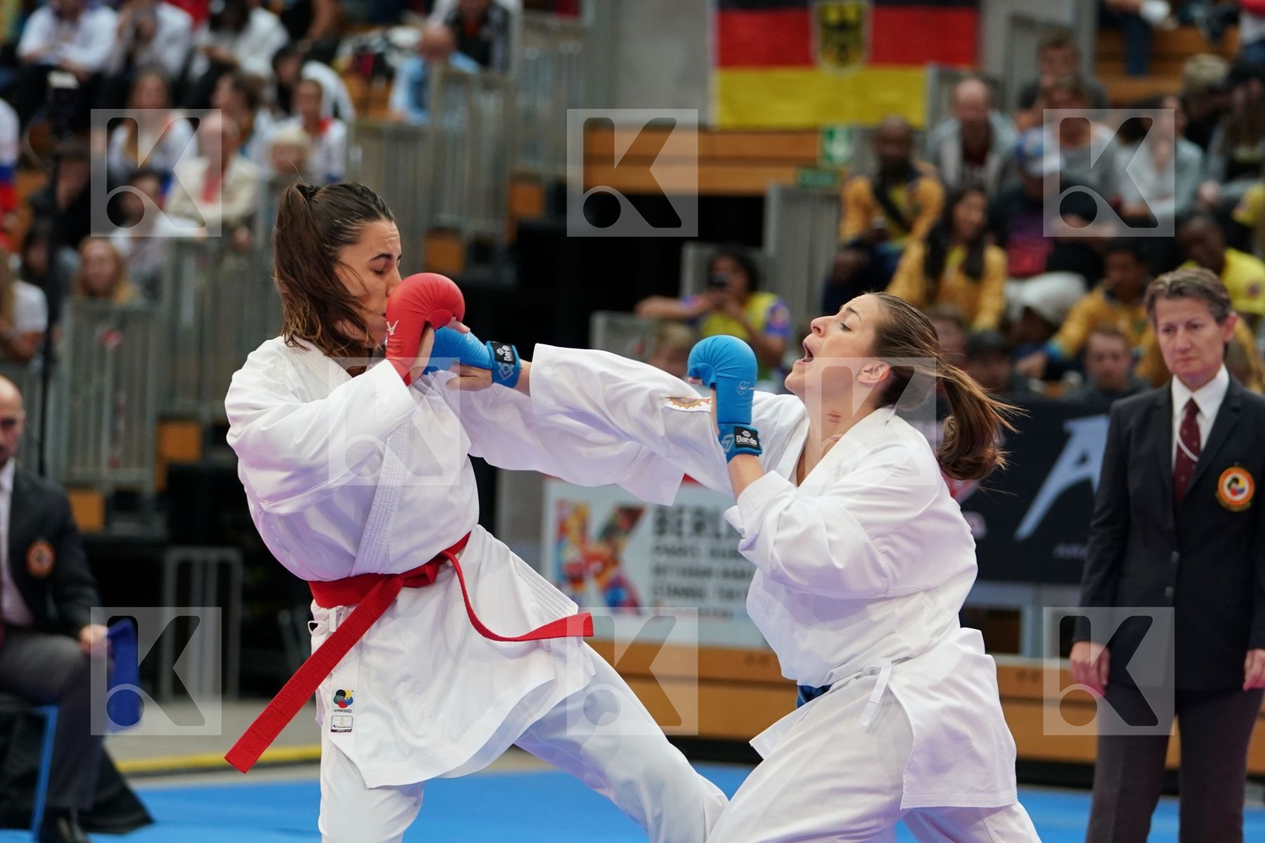 HOCAOGLU MELTEM (TURKEY ) vs PALACIO GONZALEZ LAURA (SPAIN) in Senior Kumite 68+ Kg - Bronze bout