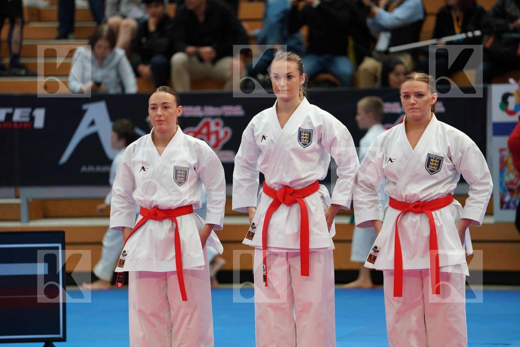 ENGLAND (FRETWELL, PAYNE, SELL) in Senior Team Female Kata - Bronze bout