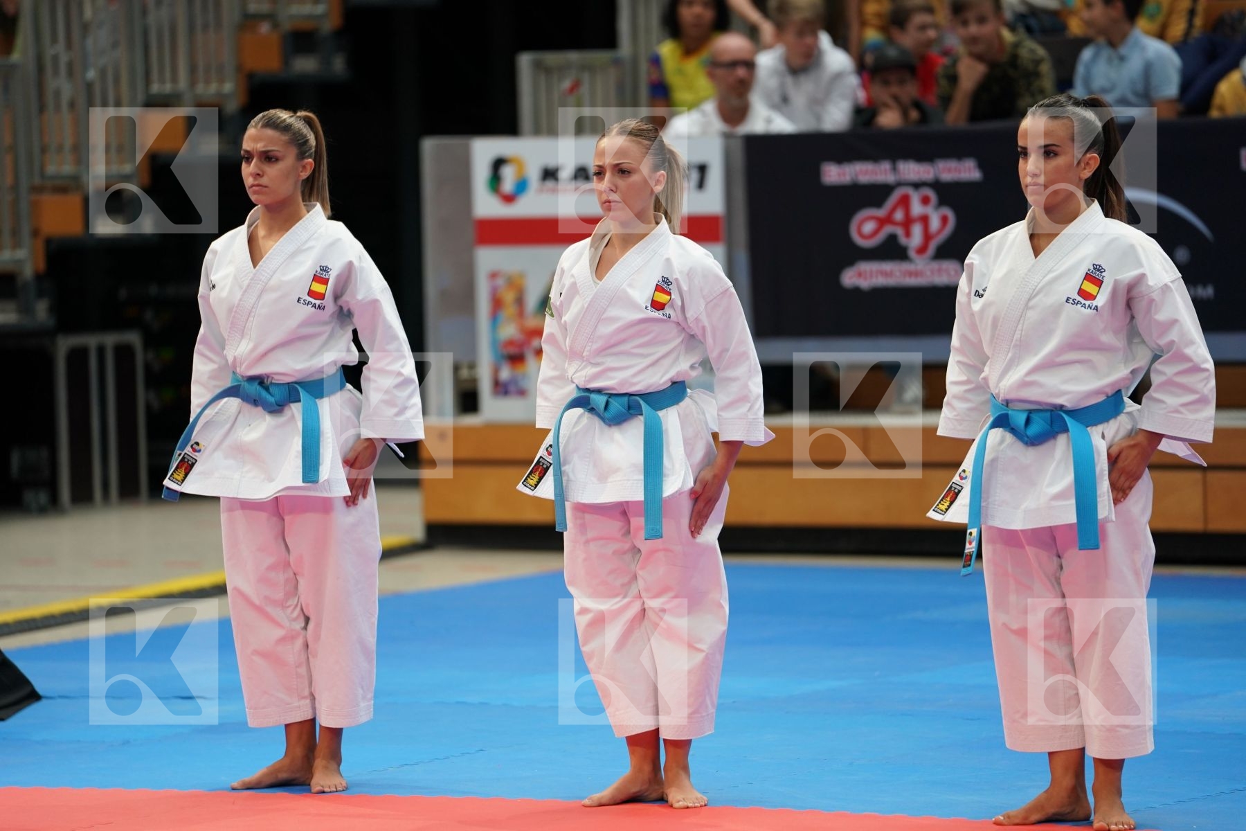 SPAIN (GARCIA LOZANO, RODRIGUEZ ENCABO, ROY RUBIO) in Senior Team Female Kata - Bronze bout