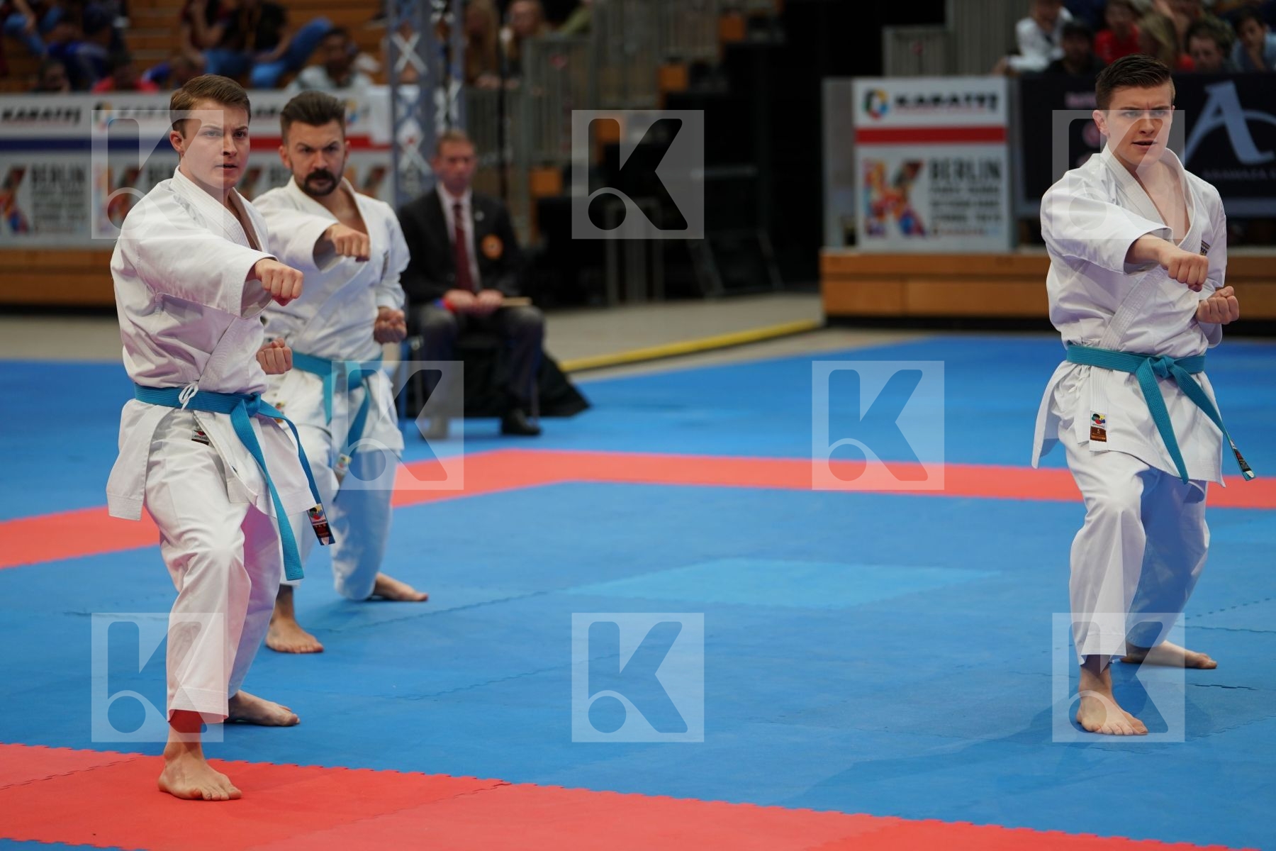 ENGLAND (EASTON, SCANLON, TAYLOR) in Senior Team Male Kata - Bronze bout