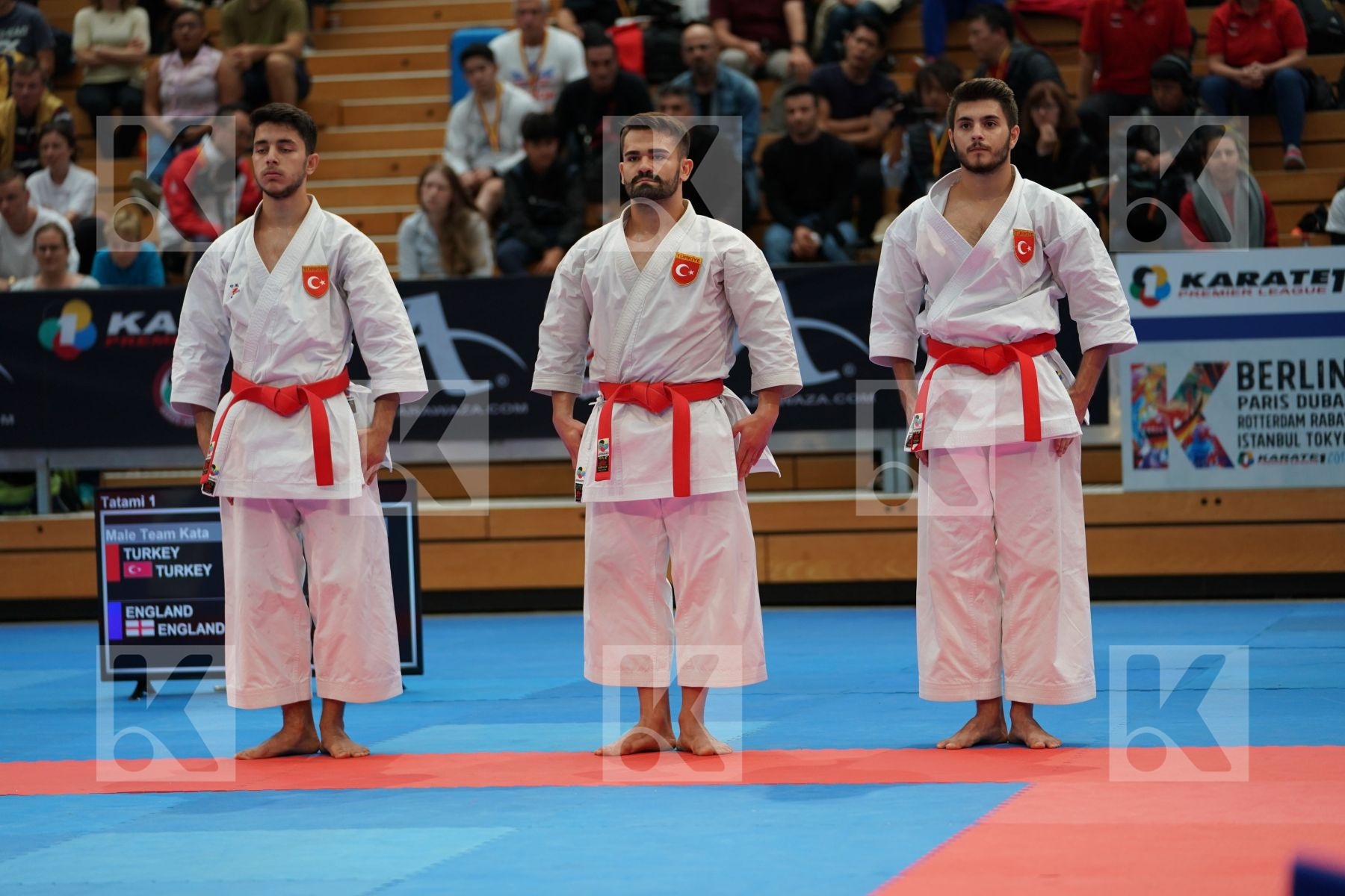TURKEY (DURAN, GOKTAS, ILGEZDI) in Senior Team Male Kata - Bronze bout