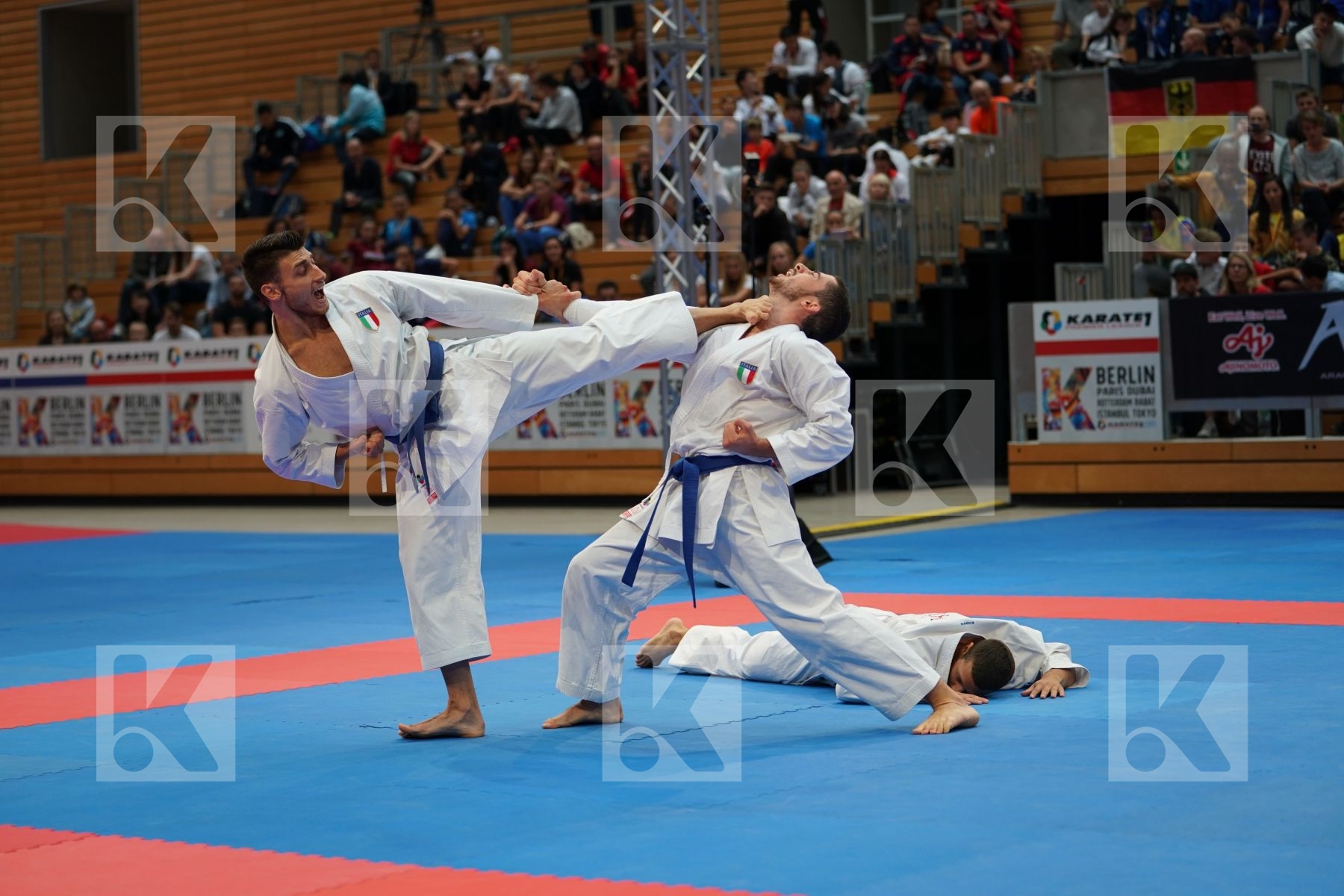 ITALIA (GALLO, IODICE, PANAGIA) in Senior Team Male Kata - Bronze bout