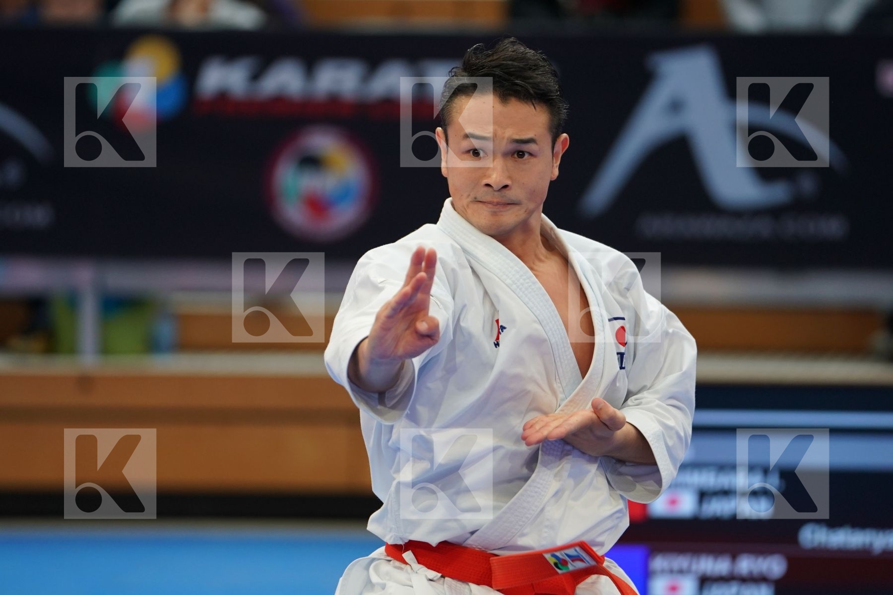 SHIMBABA ISSEI (JAPAN) in Senior Male Kata - Gold bout