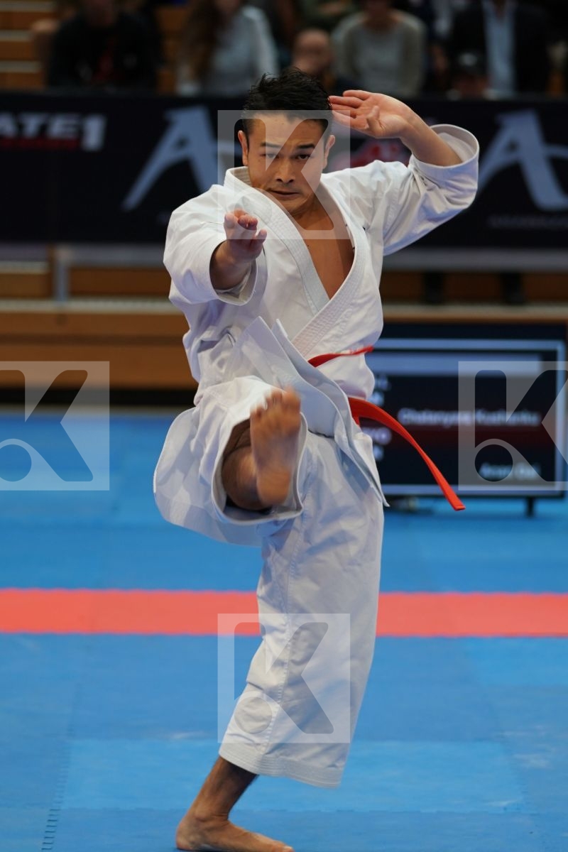 SHIMBABA ISSEI (JAPAN) in Senior Male Kata - Gold bout