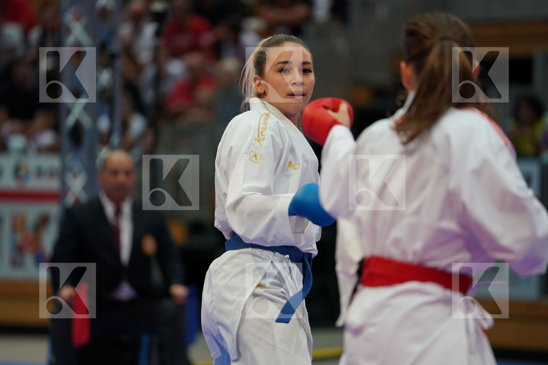 LIRISMAN LI (ESTONIA) vs TERLIUGA ANZHELIKA (UKR) in Senior Kumite -55 Kg - Gold bout