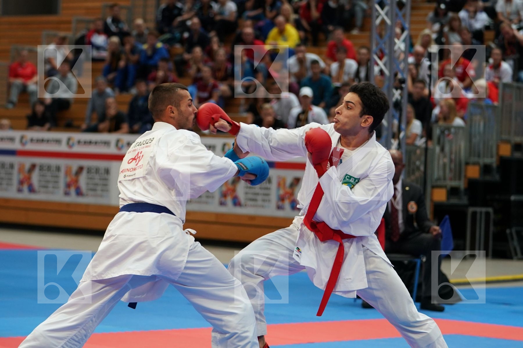 Figueira Vinicius (BRASIL) vs MARESCA LUCA (ITALIA) in Senior Kumite -67 Kg - Gold bout