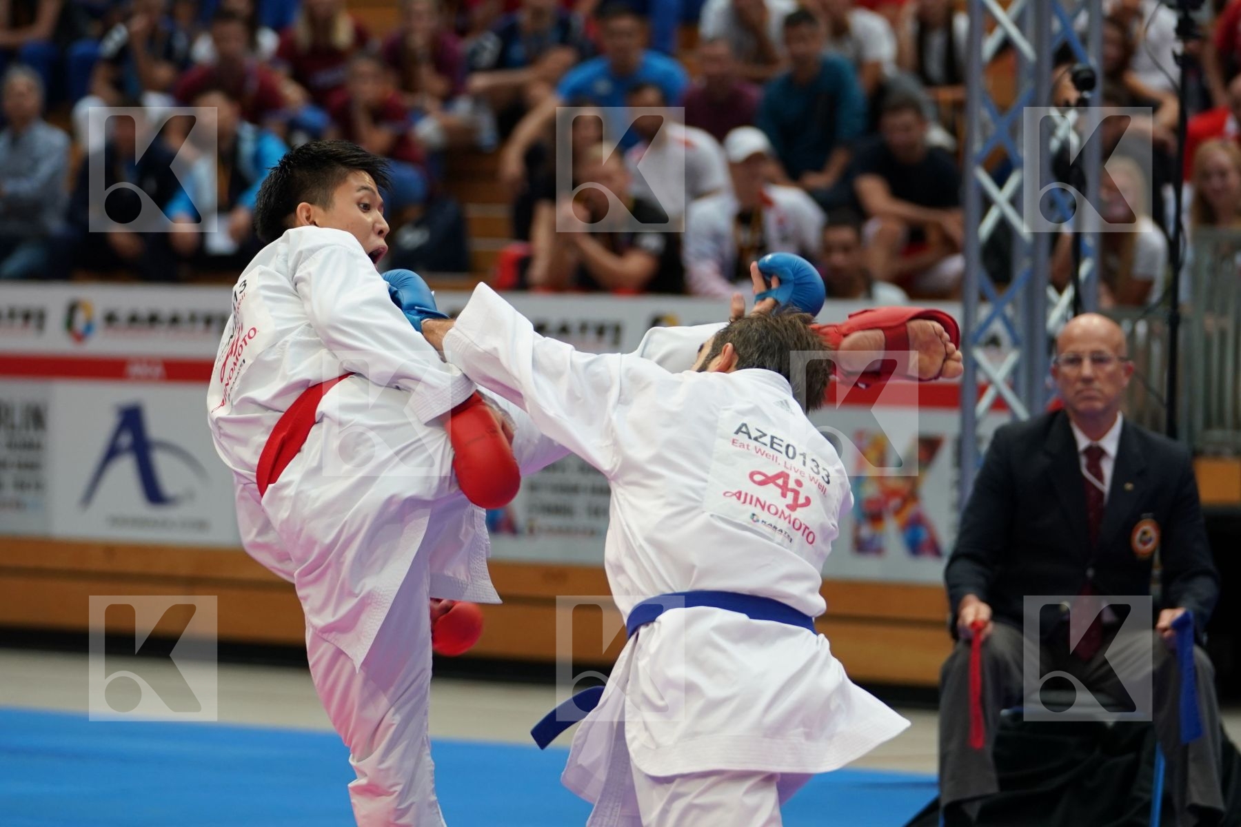 Sakiyama Yusei (JAPAN) vs AGHAYEV RAFAEL (AZERBAIJAN) in Senior Kumite Ð 75 Kg - Gold bout
