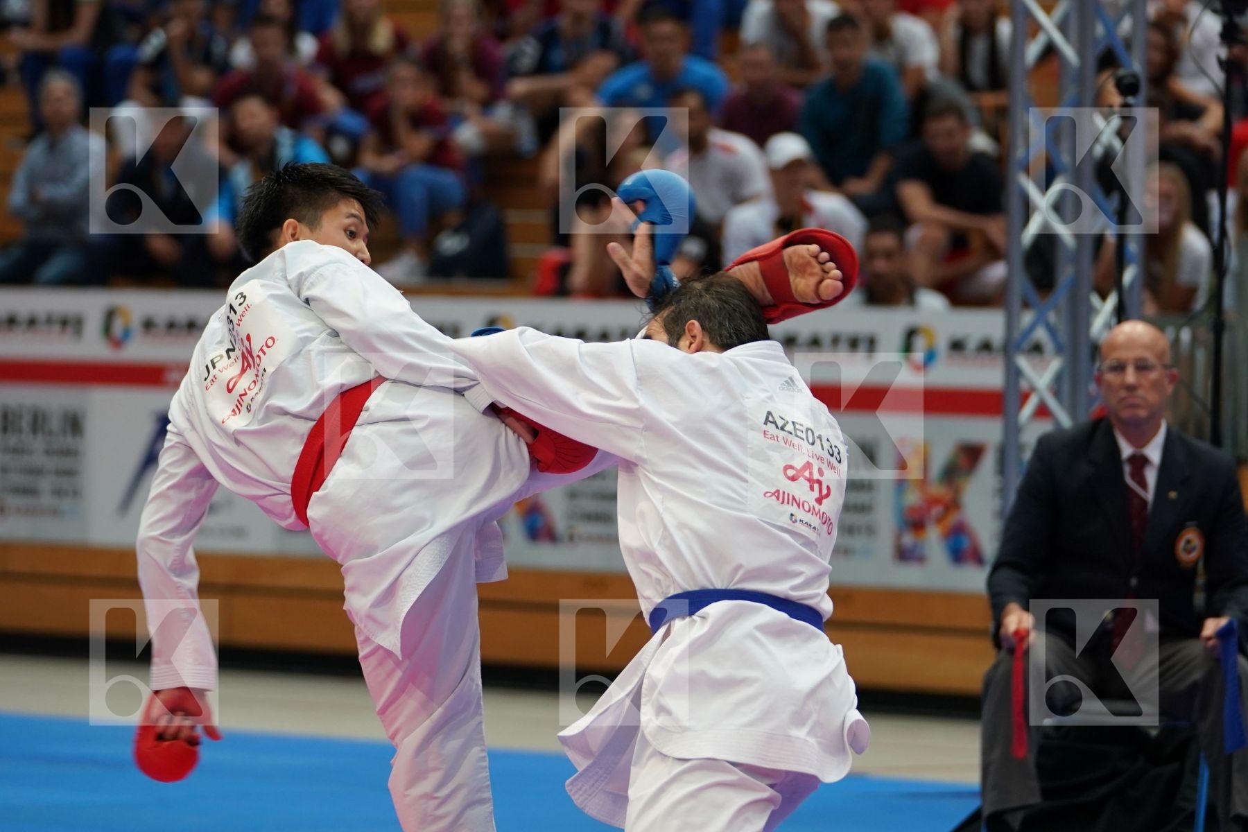 Sakiyama Yusei (JAPAN) vs AGHAYEV RAFAEL (AZERBAIJAN) in Senior Kumite Ð 75 Kg - Gold bout