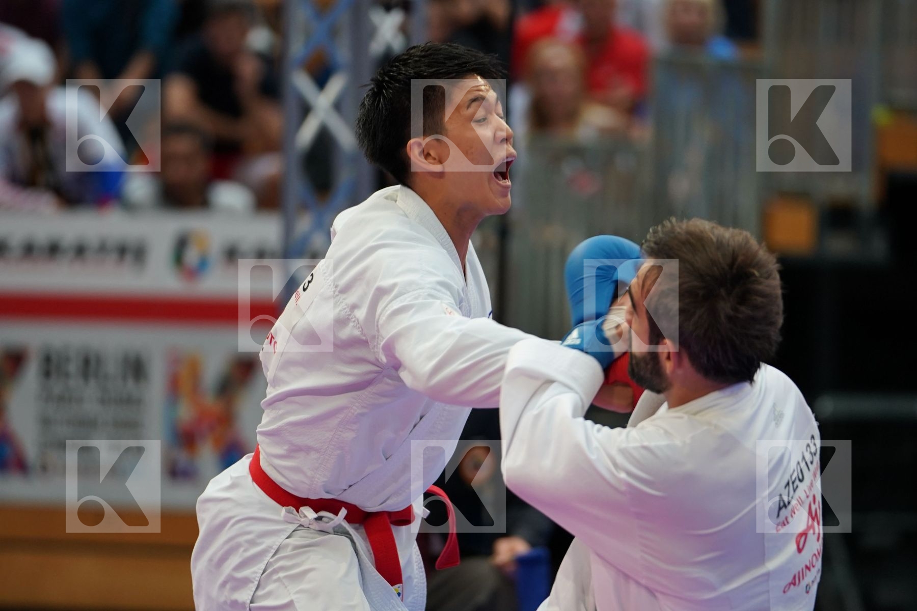 Sakiyama Yusei (JAPAN) vs AGHAYEV RAFAEL (AZERBAIJAN) in Senior Kumite Ð 75 Kg - Gold bout