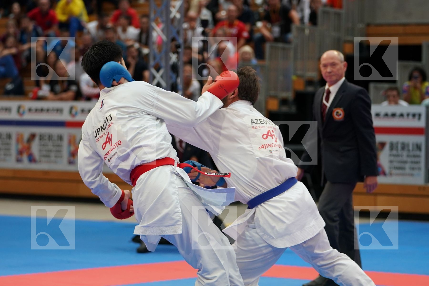 Sakiyama Yusei (JAPAN) vs AGHAYEV RAFAEL (AZERBAIJAN) in Senior Kumite Ð 75 Kg - Gold bout