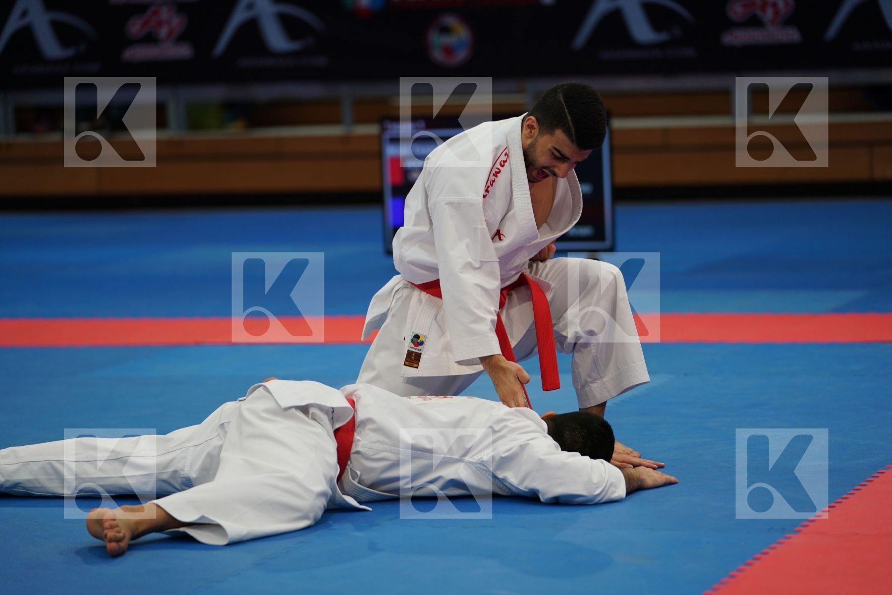KUWEIT (ALMOSAWI, ALMOSAWI, HUSAIN) in Senior Team Male Kata - Gold bout