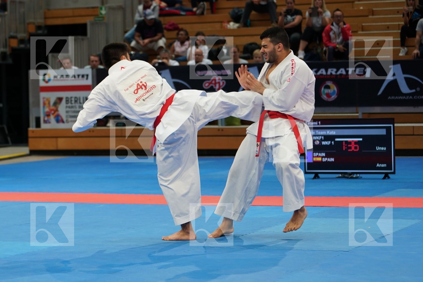 KUWEIT (ALMOSAWI, ALMOSAWI, HUSAIN) in Senior Team Male Kata - Gold bout