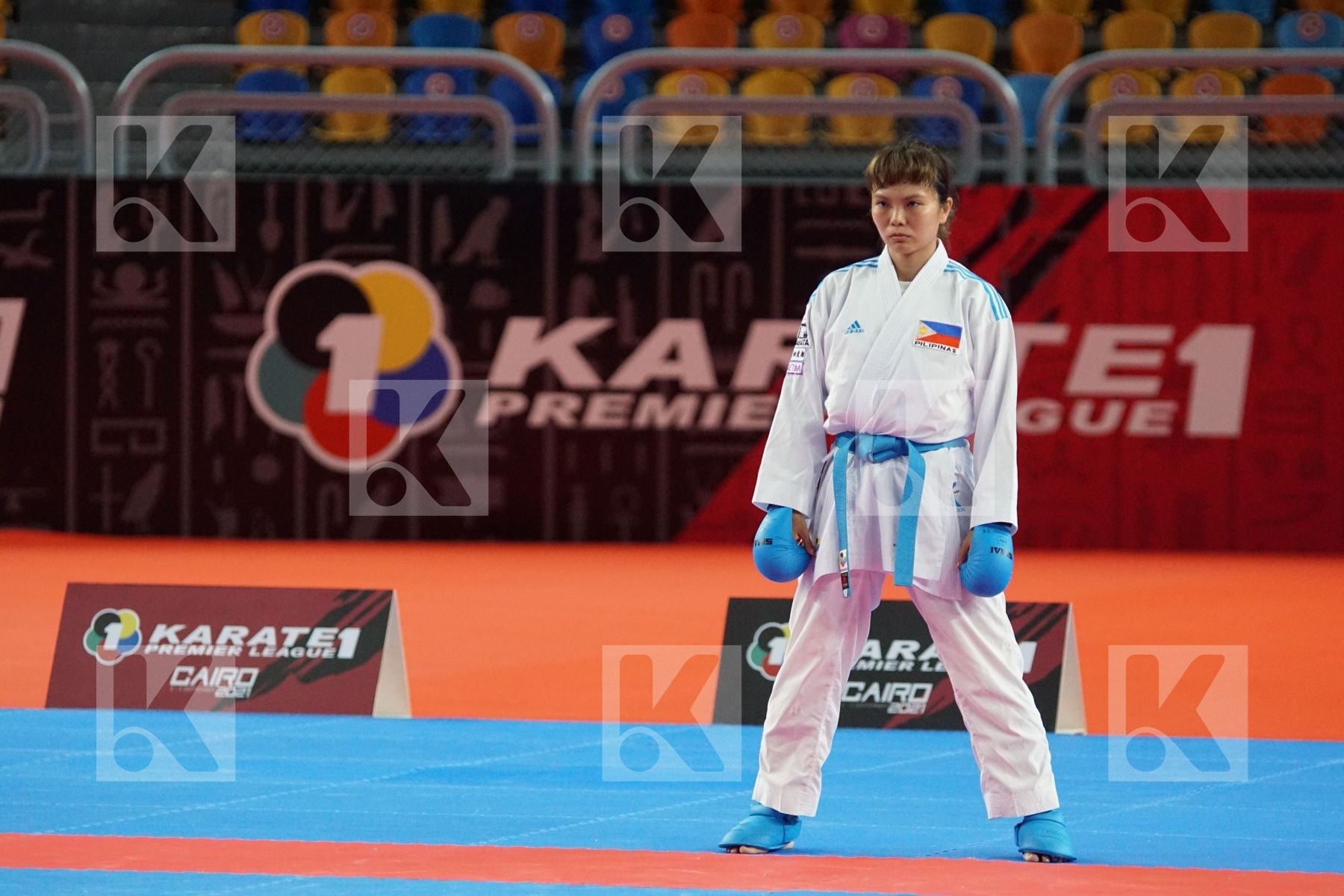 Reem Ahmed SALAMA (EGYPT) vs (Junna TSUKII (PHILIPPINES) in Female Kumite -50 Kg - Bronze bout