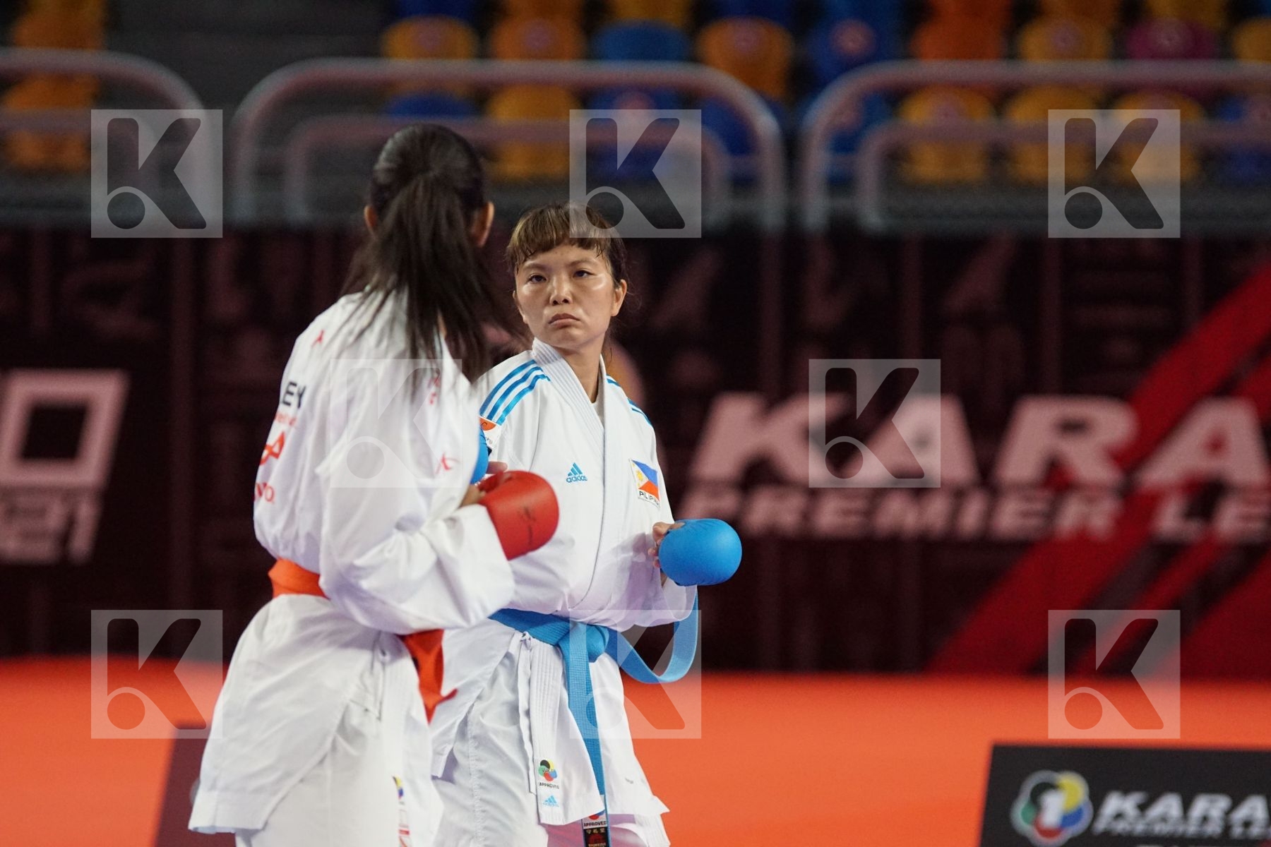 Reem Ahmed SALAMA (EGYPT) vs (Junna TSUKII (PHILIPPINES) in Female Kumite -50 Kg - Bronze bout