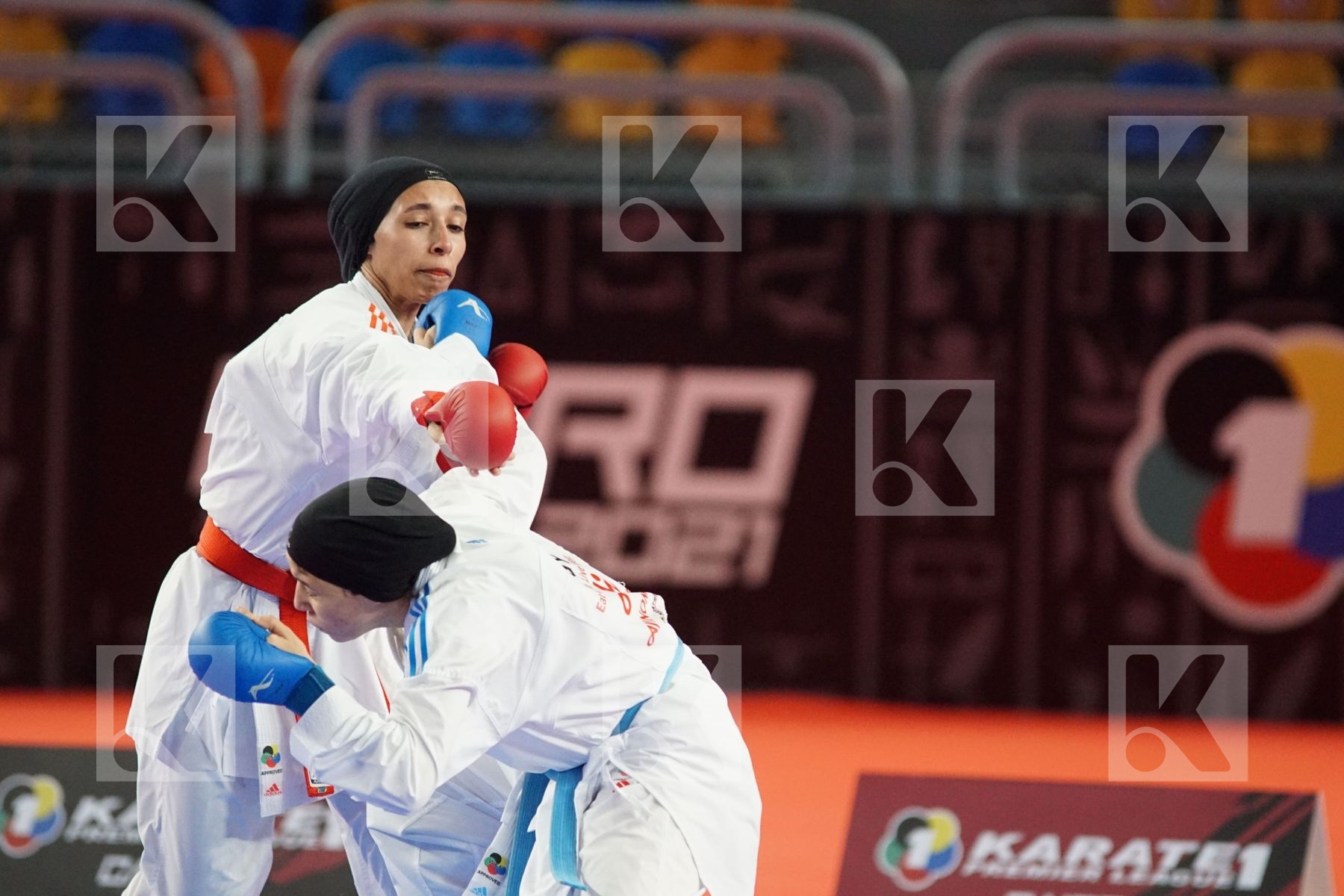 Areeg RASHED (EGYPT) vs (Yasmin Nasr ELGEWILY (EGYPT) in Female Kumite -50 Kg - Bronze bout