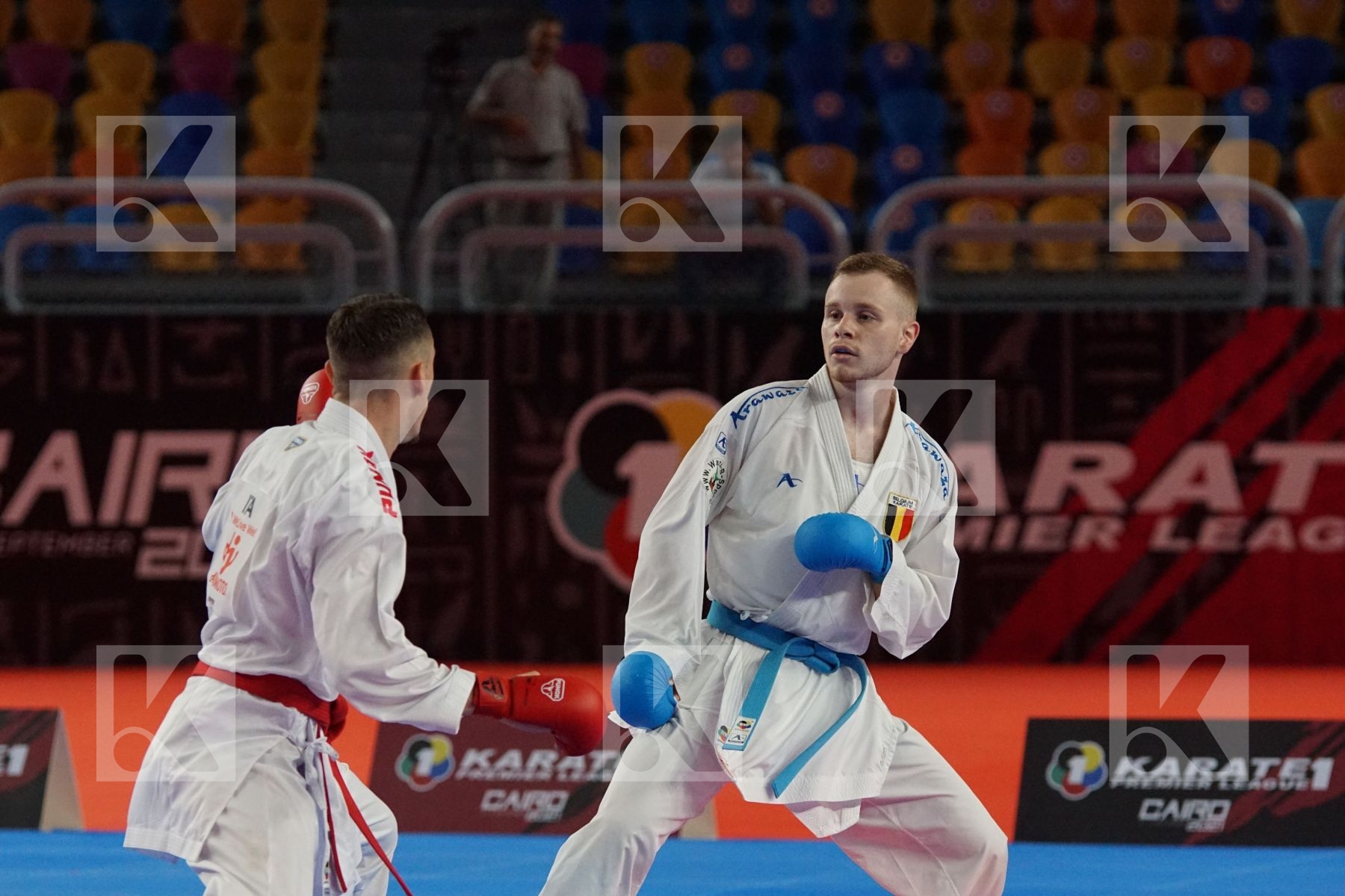 Gianluca DE VIVO (ITALY) vs (Jess ROSIELLO (BELGIUM) in Male Kumite -67 Kg - Bronze bout