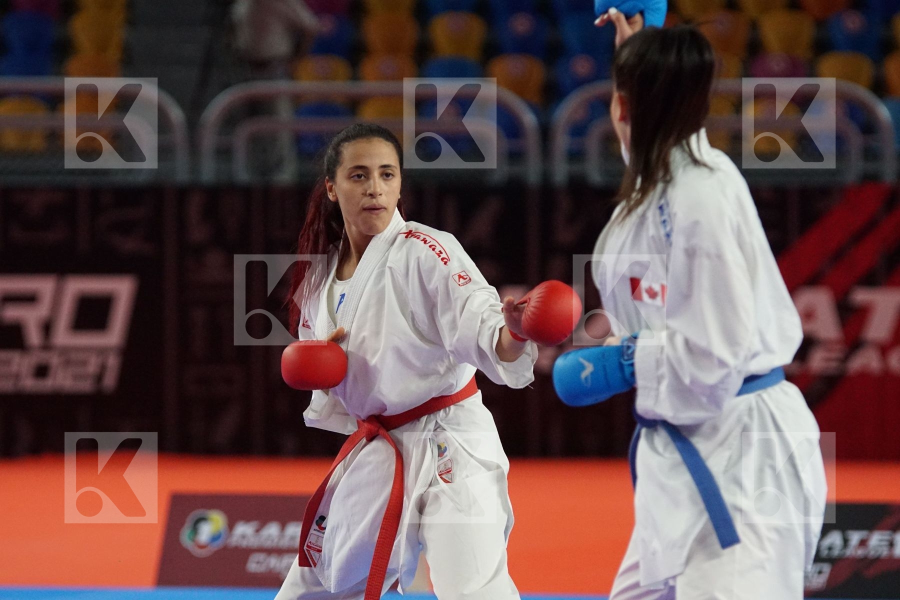 Noursin ALI (EGYPT) vs (Haya JUMAA (CANADA) in Female Kumite -61 Kg - Bronze bout