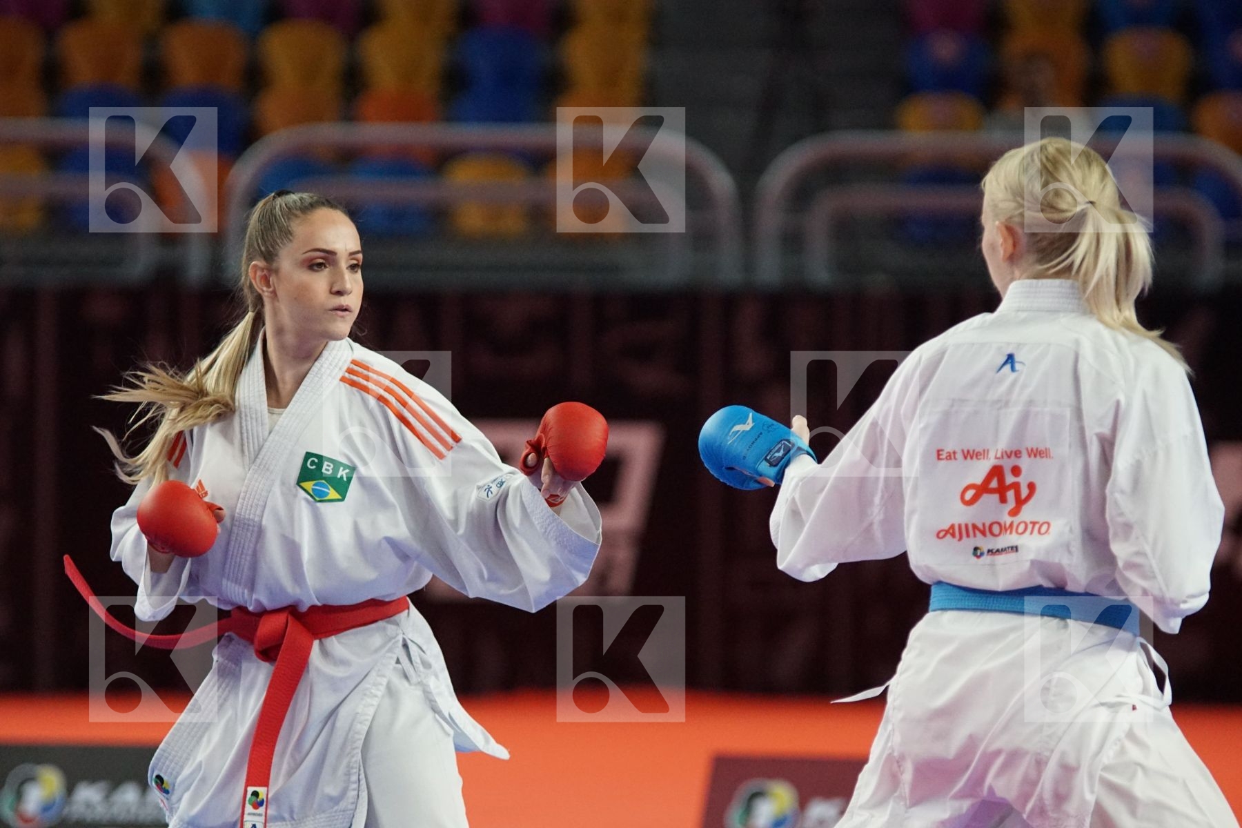 Anita SEROGINA (UKRAINE) vs (Sabrina Zefino PEREIRA (BRAZIL) in Female Kumite -61 Kg - Bronze bout