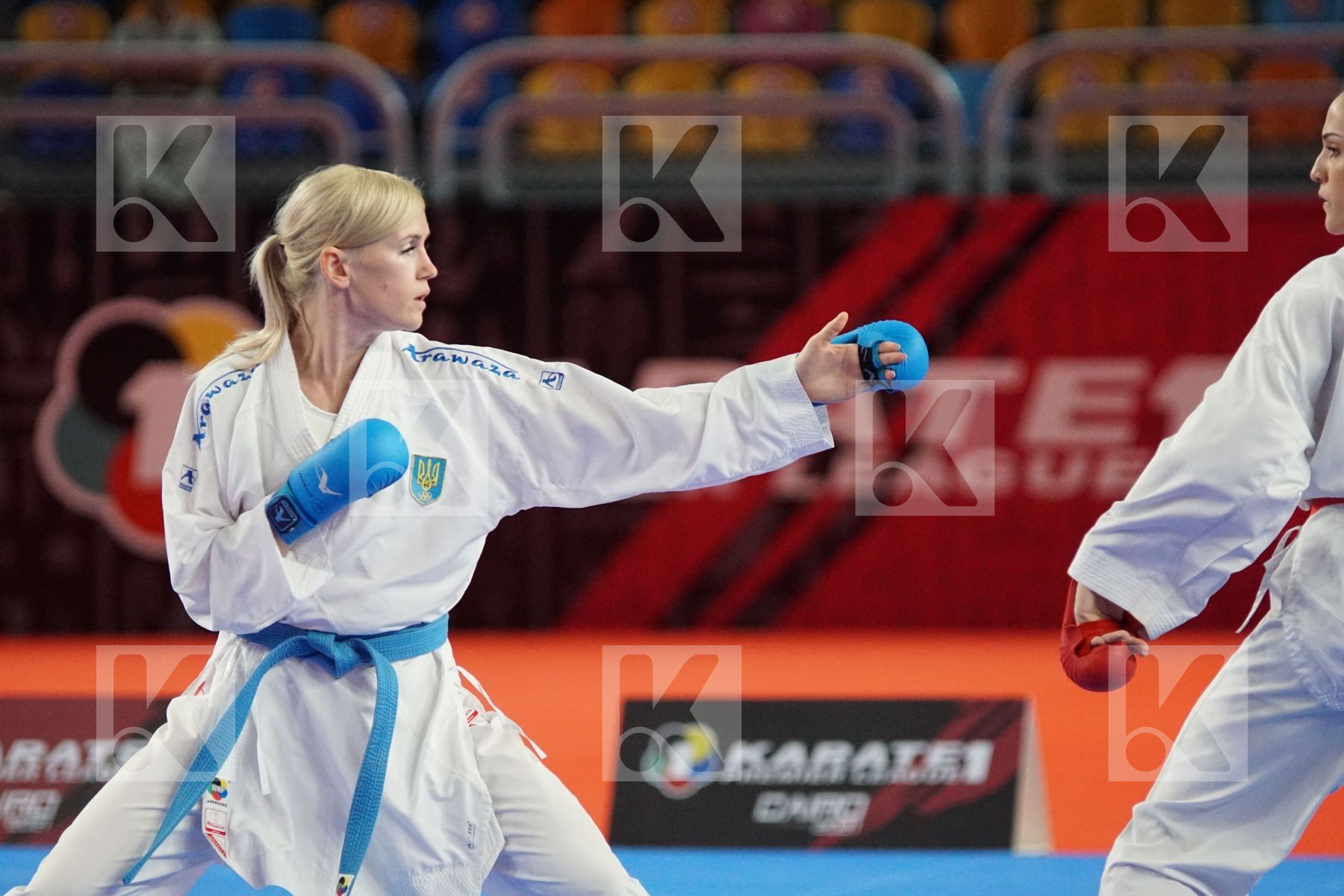 Anita SEROGINA (UKRAINE) vs (Sabrina Zefino PEREIRA (BRAZIL) in Female Kumite -61 Kg - Bronze bout