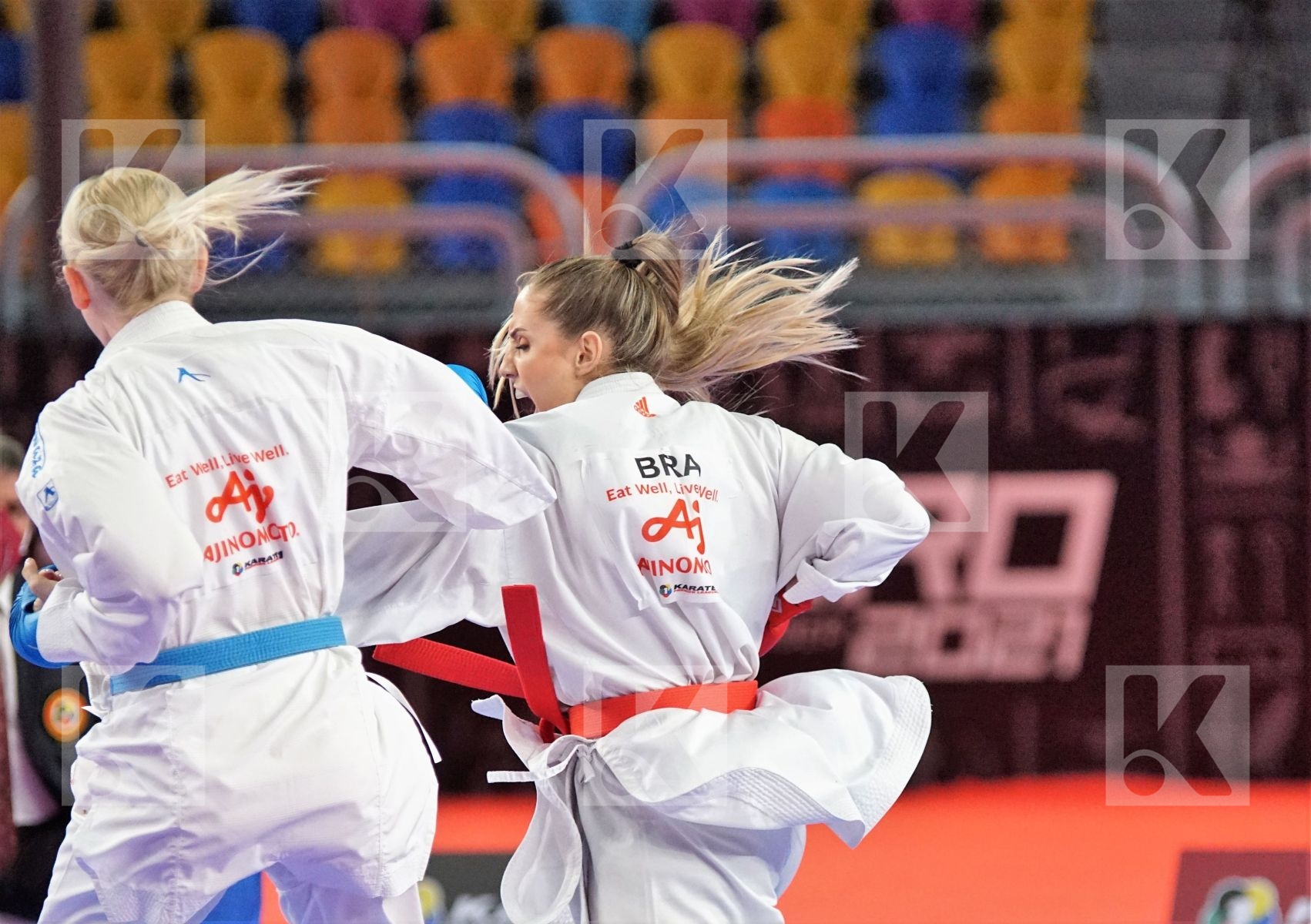 Anita SEROGINA (UKRAINE) vs (Sabrina Zefino PEREIRA (BRAZIL) in Female Kumite -61 Kg - Bronze bout