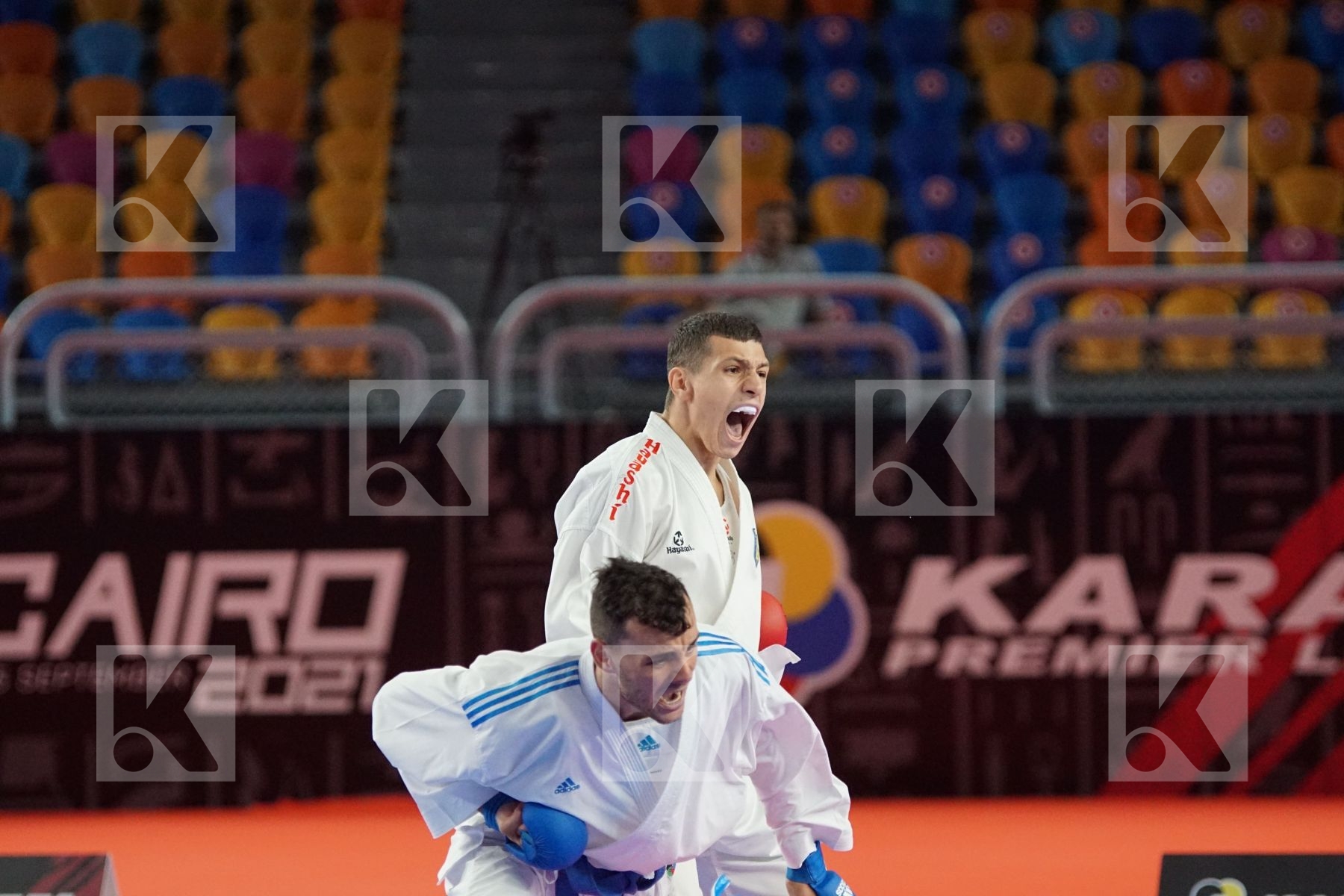 Andrii ZAPLITNYI (UKRAINE) vs (Andrea ORTENZI (ITALY) in Male Kumite -75 Kg - Bronze bout