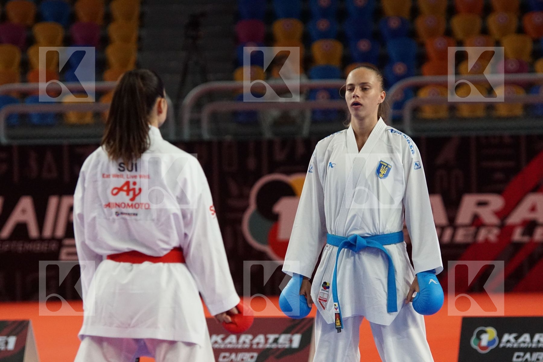 Elena QUIRICI (SWITZERLAND) vs (Elina SIELIEMIENIEVA (UKRAINE) in Female Kumite -68 Kg - Bronze bout