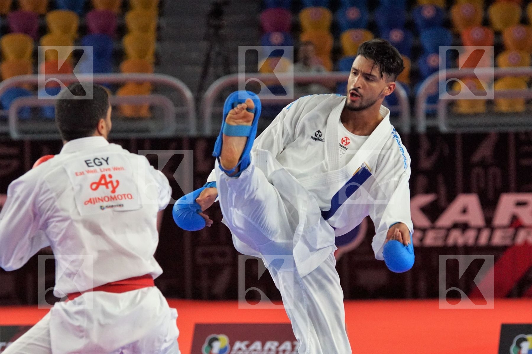 Omar Ashraf MOHAMED (EGYPT) vs (Walid DEGHALI (BELGIUM) in Male Kumite -84 Kg - Bronze bout